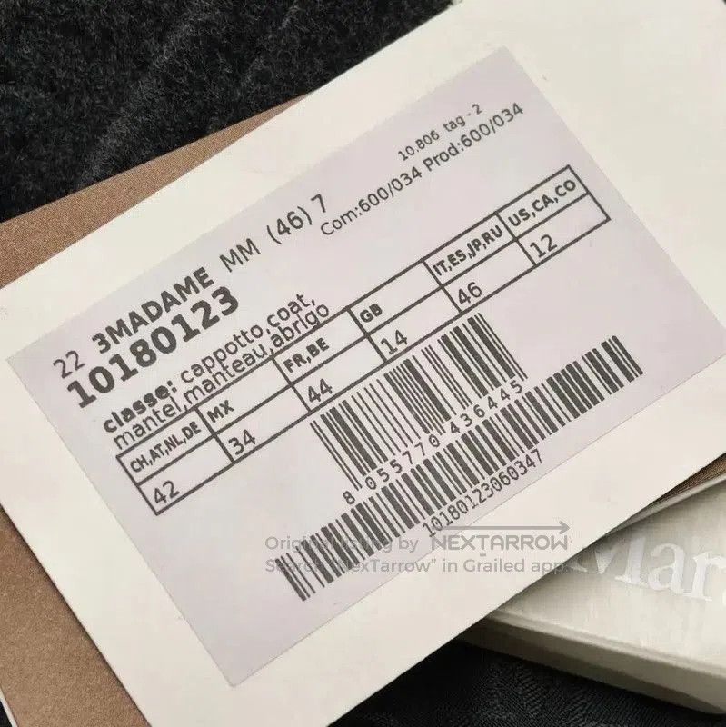 Max Mara MaxMara Gray Wool Ladies' Coat . Size XL / US 12-14 / IT 48-50 - 7 Thumbnail