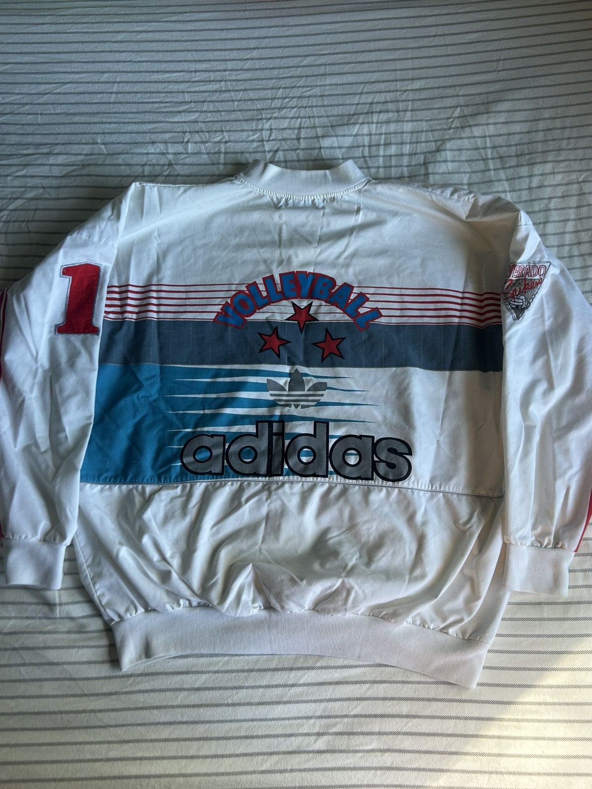 Adidas vintage 1980s adidas silverado spikers volleyball jumper Size US XL / EU 56 / 4 - 2 Thumbnail