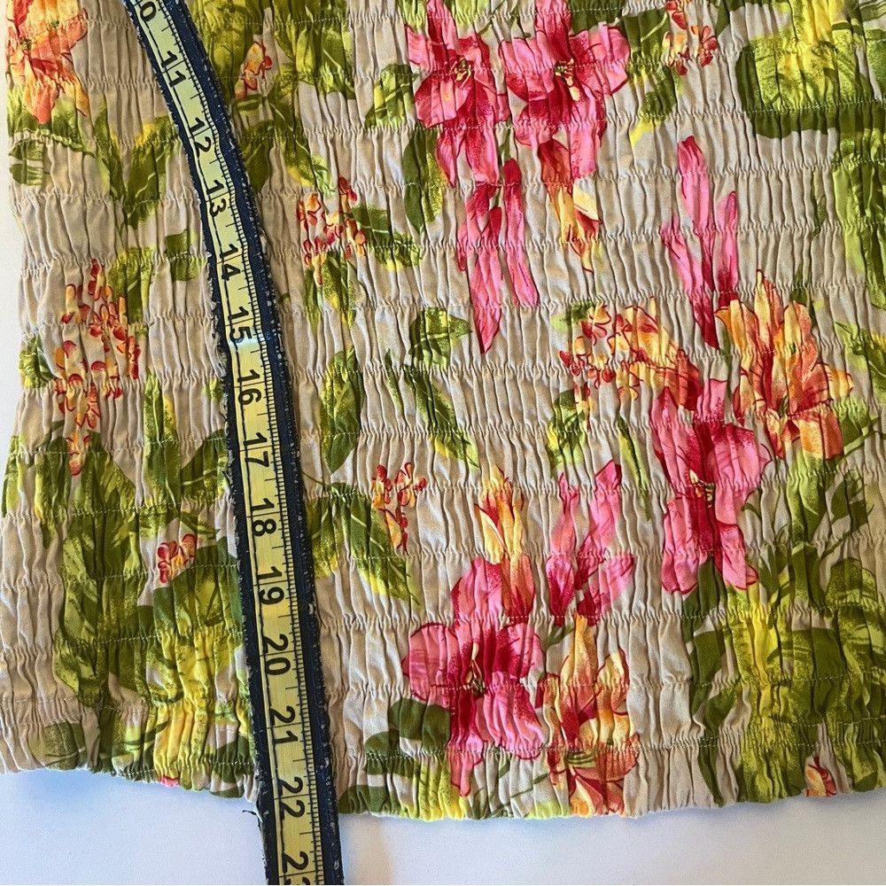 Designer Erika Women’s Vintage Floral Sleeveless Tank Top Medium Size M / US 6-8 / IT 42-44 - 8 Thumbnail