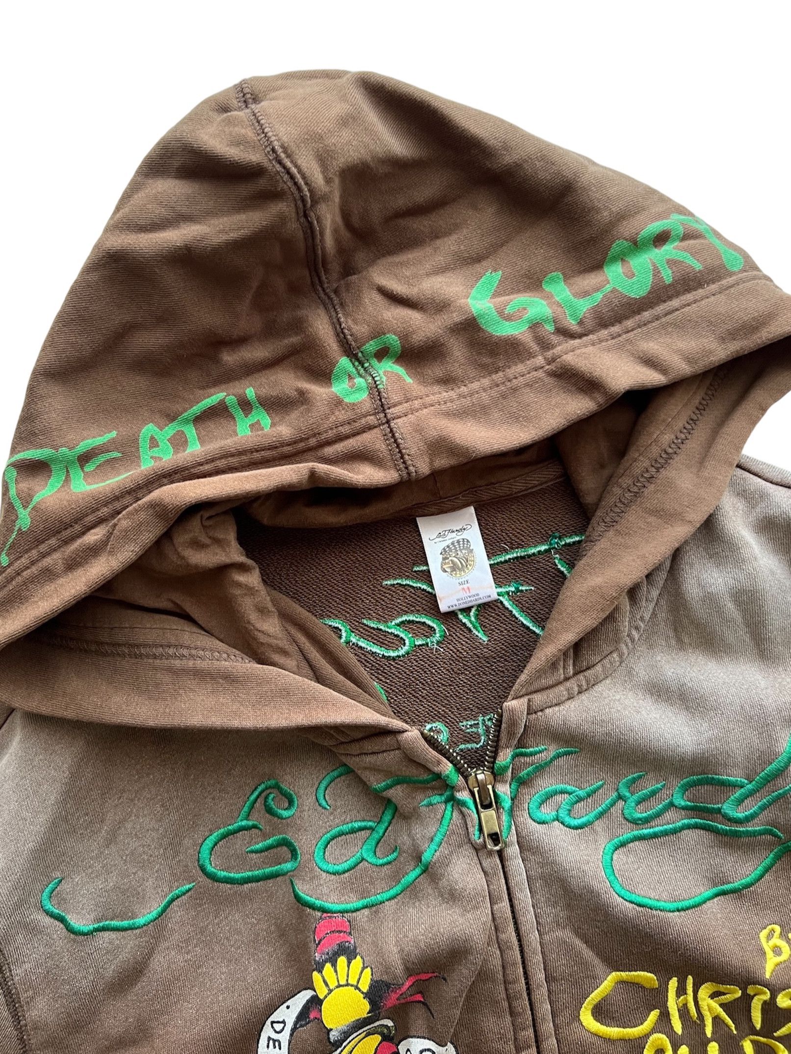 Ed Hardy VINTAGE Y2K ED HARDY ‘DEATH OR GLORY’ ZIP HOODIE MADE IN USA Size US M / EU 48-50 / 2 - 5 Thumbnail
