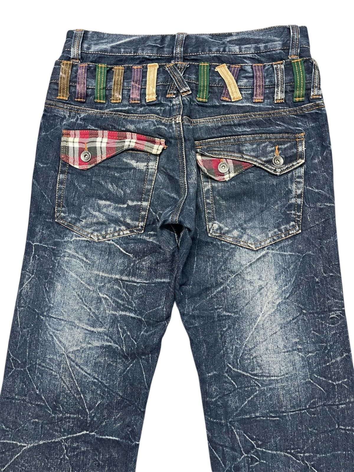 Japanese Brand × Vintage Nylaus Clawmark Double Waist Jeans Ppfm Undercover Style Size US 32 / EU 48 - 7 Thumbnail