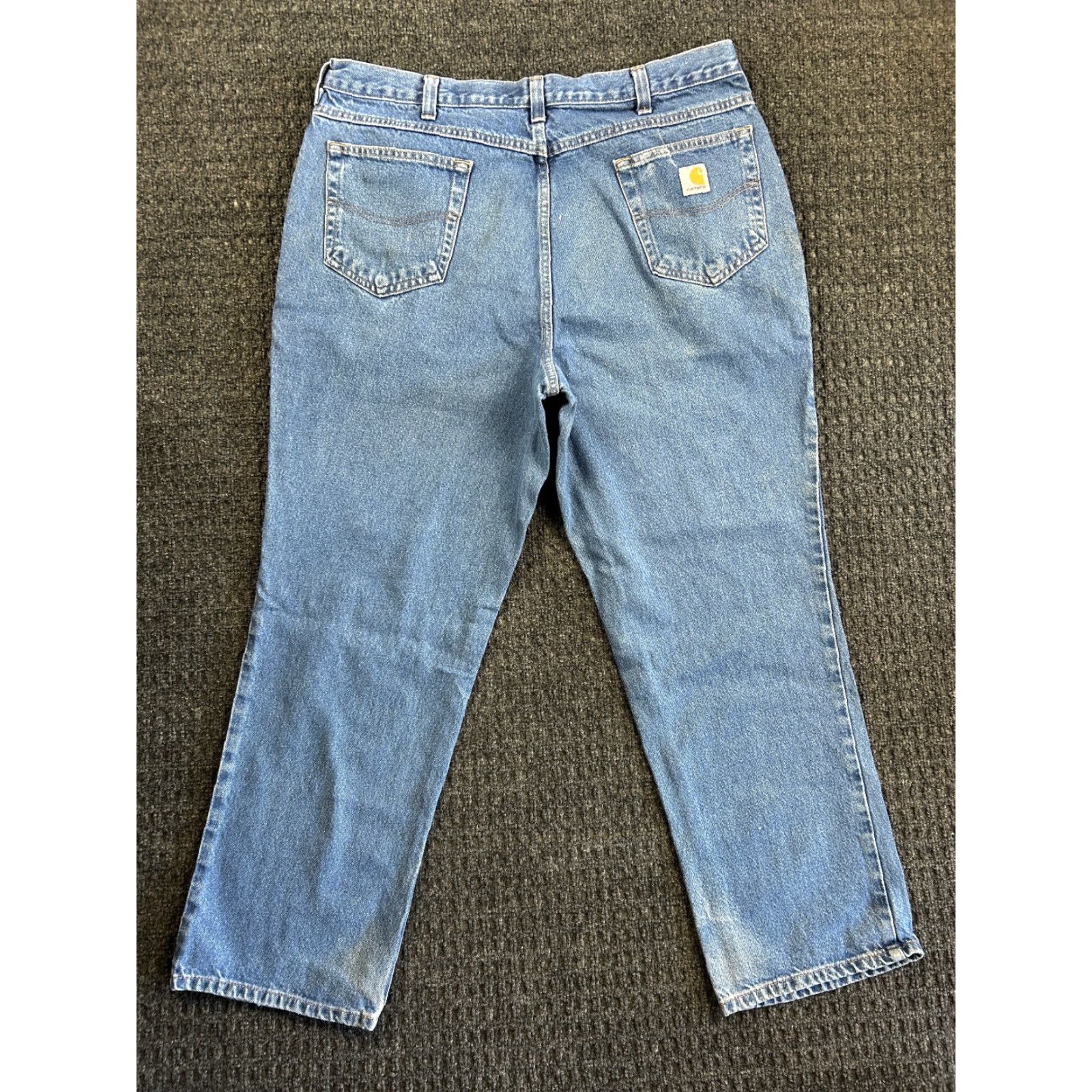 Carhartt VINTAGE Carhartt Jeans Relaxed Fit 38 x 30 Denim Blue 80s 90s Grunge Logo USA Men Jeans Size US 38 / EU 54 - 2 Thumbnail
