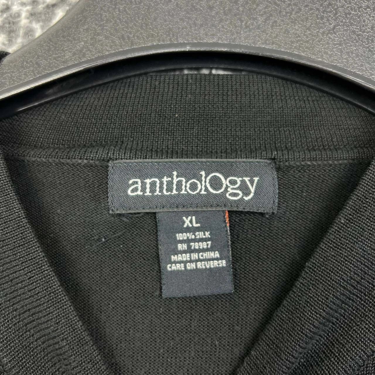 Other Anthology Sweater Women Pullover Short Sleeve 100% Silk XL Size XL / US 12-14 / IT 48-50 - 6 Thumbnail