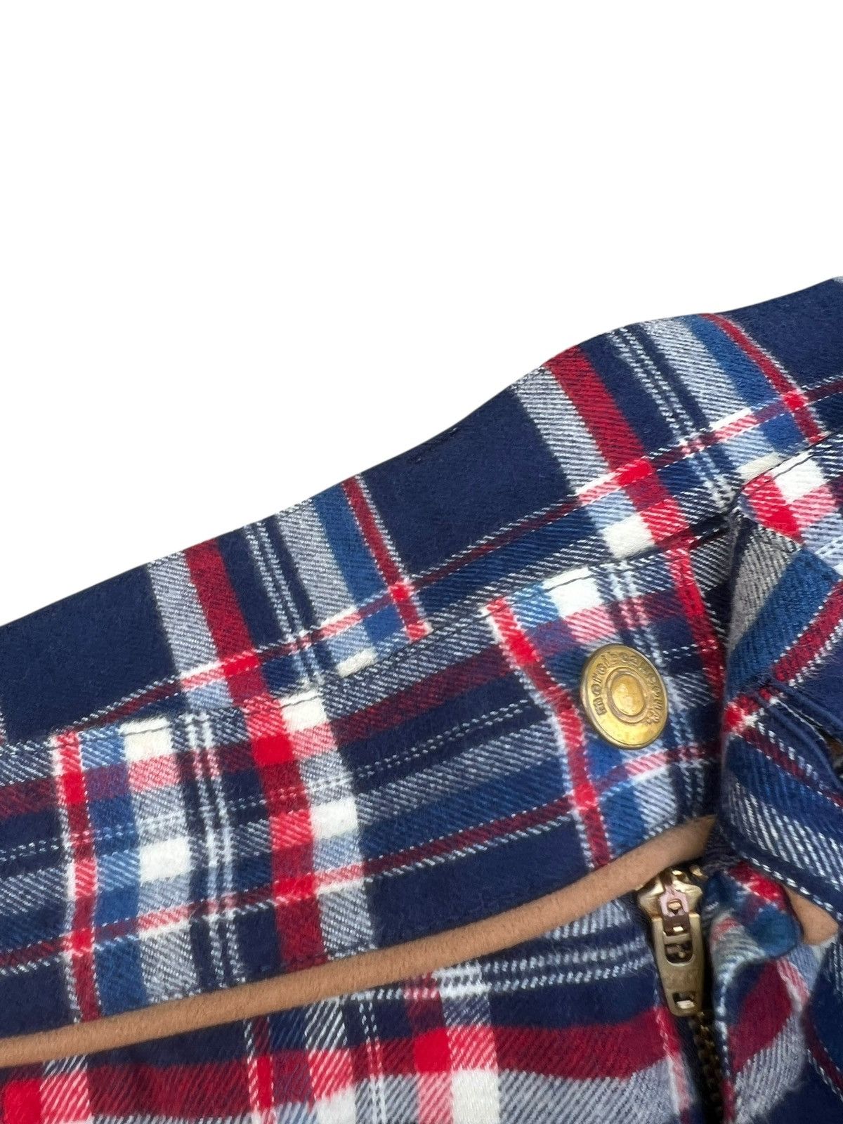 mercibeaucoup Drop Crotch Plaid Tartan Cropped Westerner Pant Size 3 Size US 33 - 7 Thumbnail