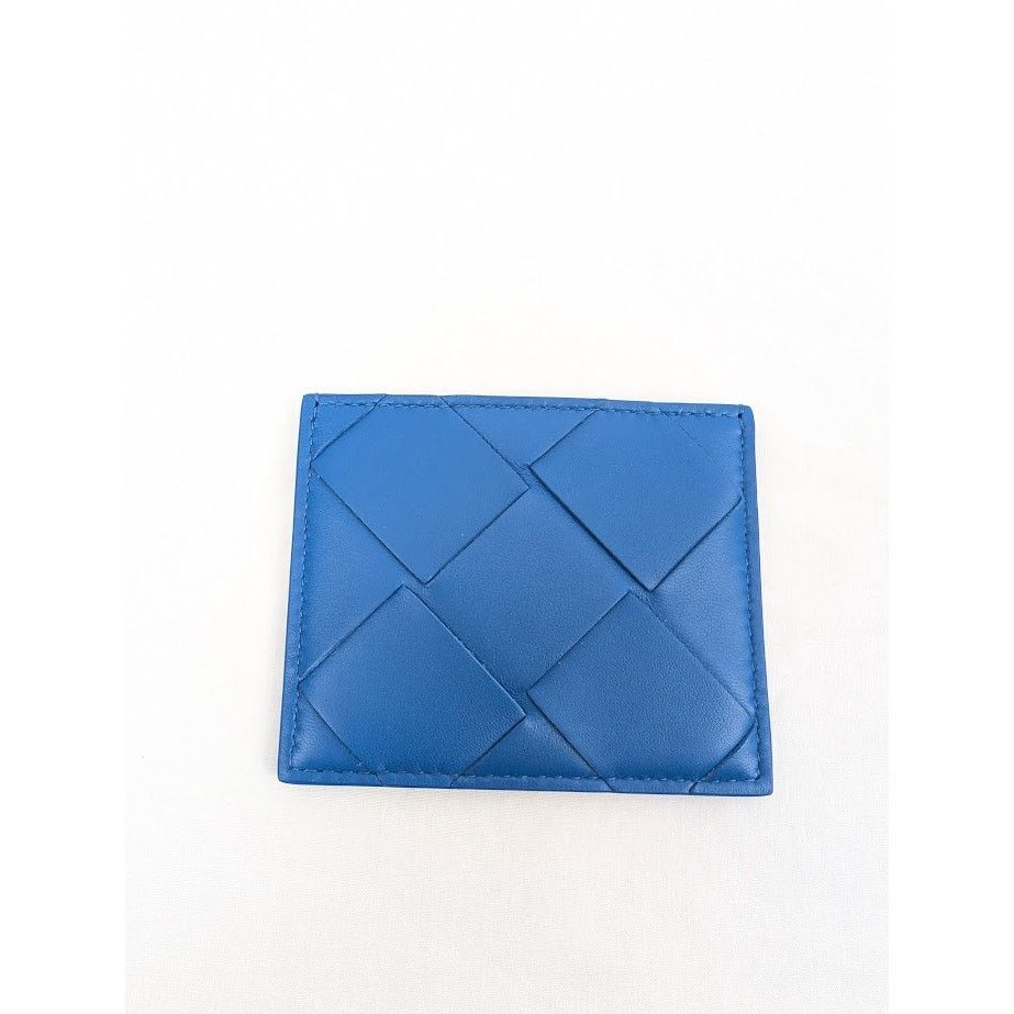 Bottega Veneta o1rshd1 Size: OS / Intrecciao Nappa Card Case in Blue Size ONE SIZE - 2 Thumbnail