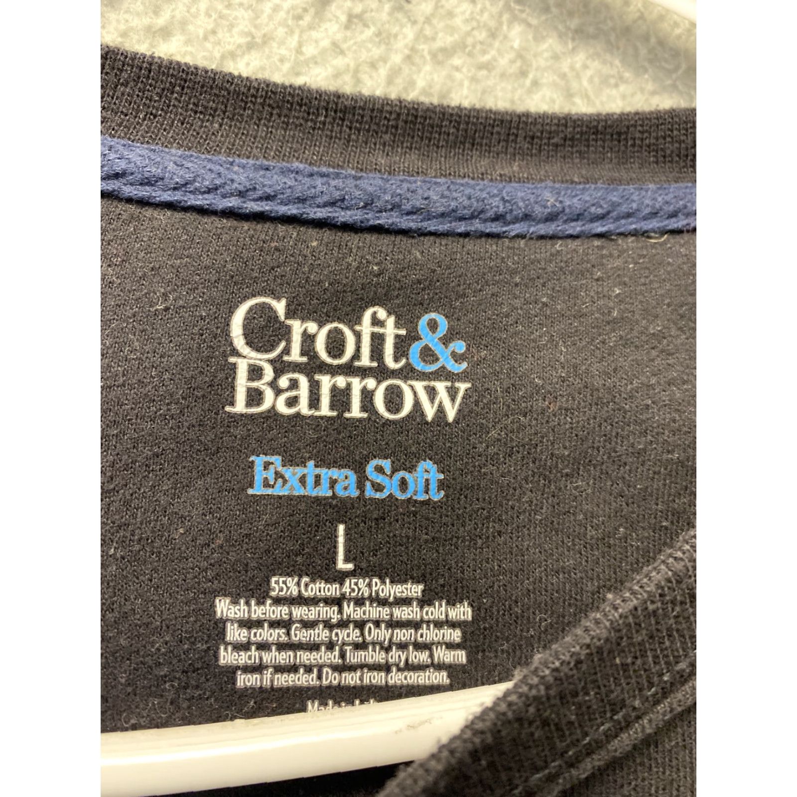 Croft & Barrow Croft Barrow Sweater Women's L Black Knit Pullover Round Neck Casual/Business/Travel 100% Knit Sweater Mens? No—Womens Size L / US 10 / IT 46 - 3 Thumbnail