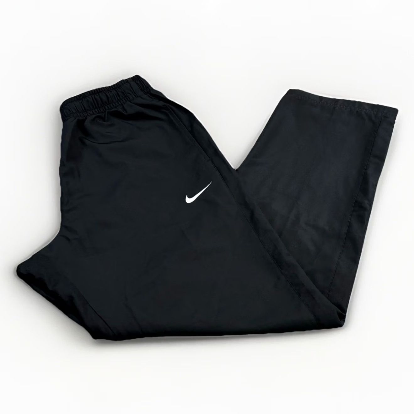 Nike Nike Track Pants Mens Medium Black Straight Leg Vgc Size US 31 - 2 Thumbnail