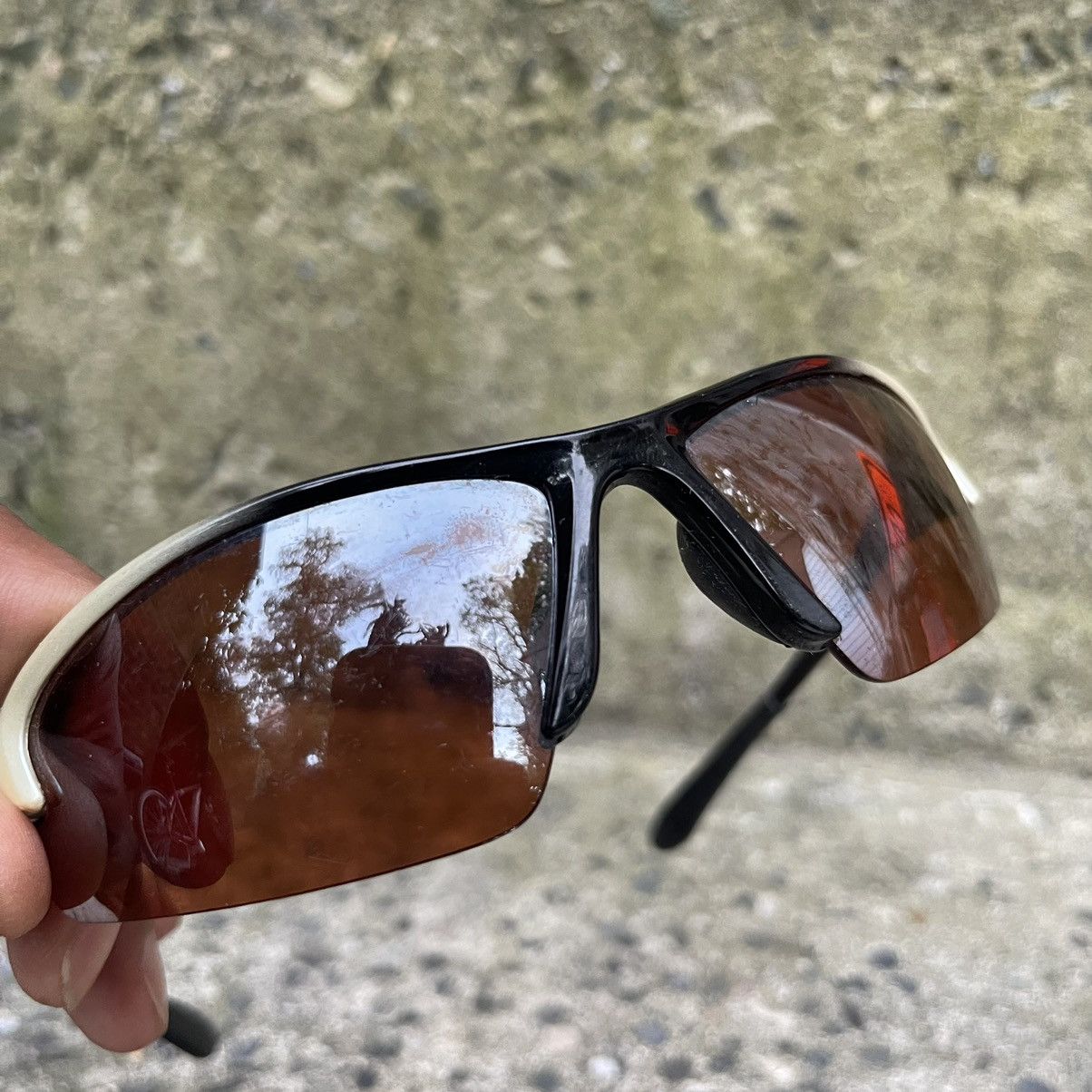 Vintage Vintage Y2K Alien OAKLEY Style Radarlock Sunglasses Size ONE SIZE - 4 Thumbnail