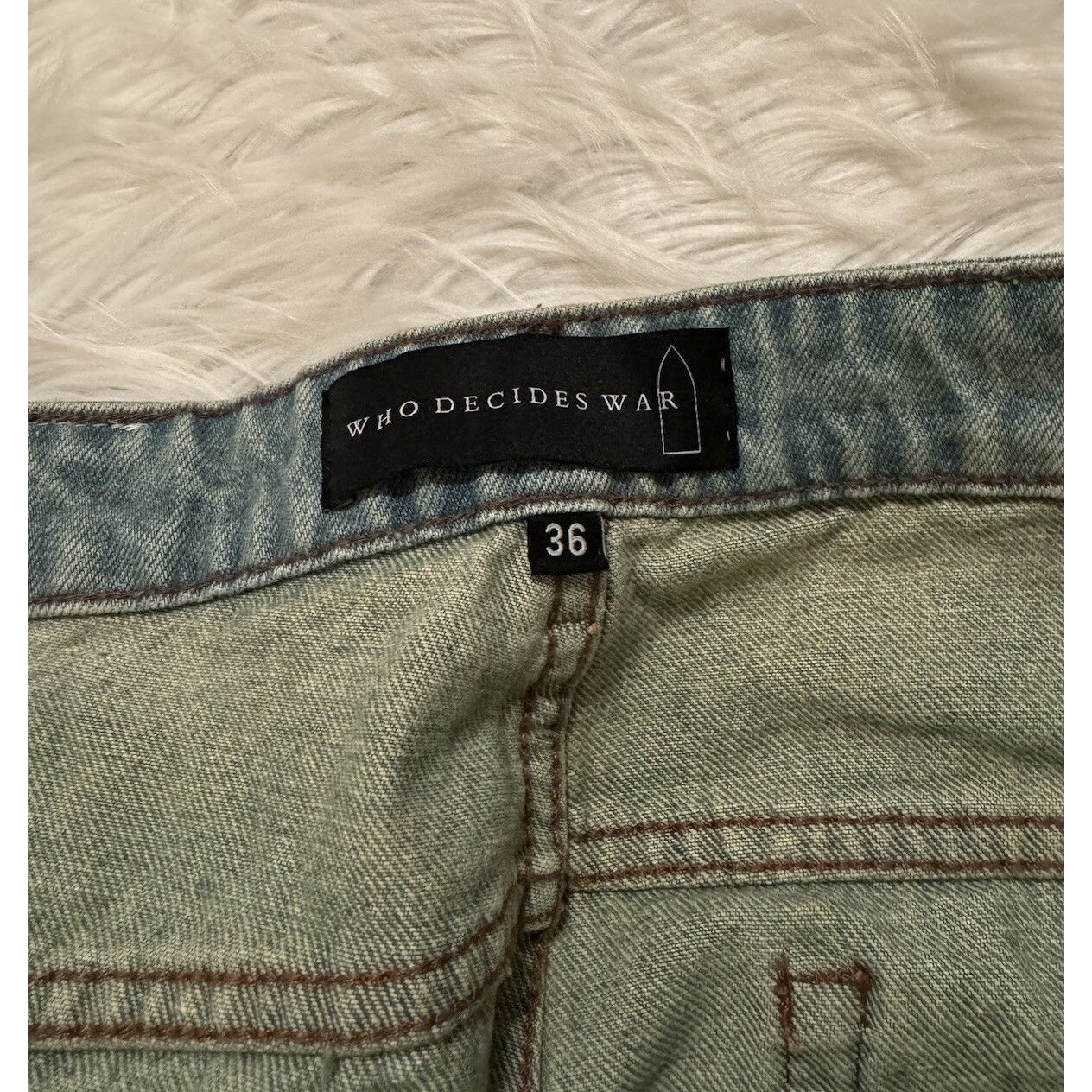 Who Decides War Who Decides War New Jemotts Altar Fusion Denim Jeans 36 Size US 36 / EU 52 - 5 Thumbnail