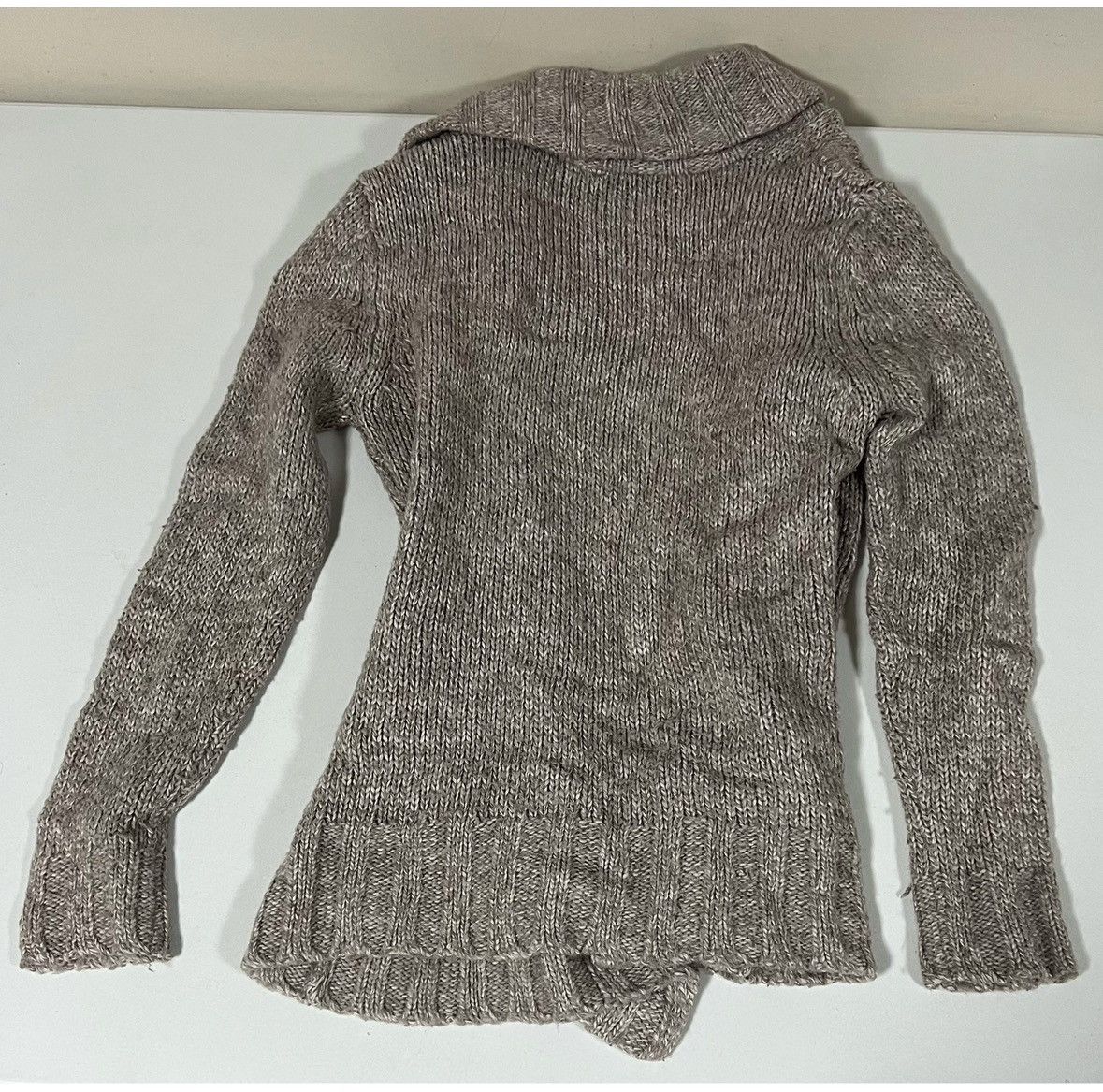 Vintage Beige Brown Knit Winter Cardigan Sweater Outerwear Size S 🤎✨ Size S / US 4 / IT 40 - 3 Thumbnail