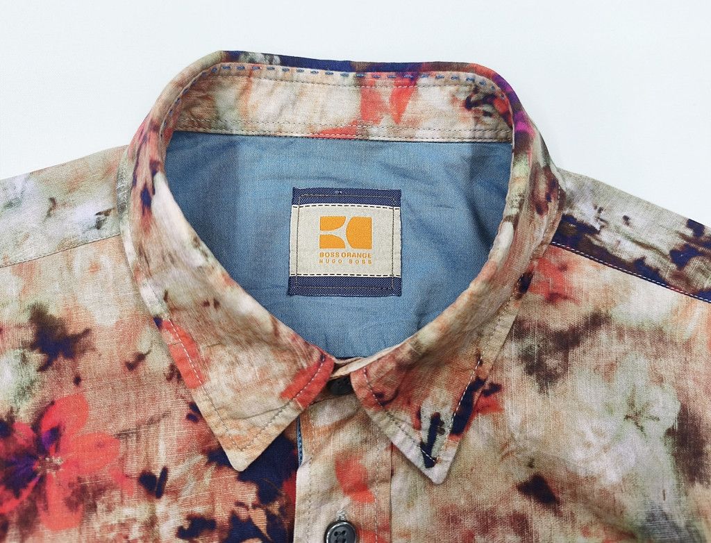 Hugo Boss HUGO BOSS orange flower abstract graphic Size US M / EU 48-50 / 2 - 2 Thumbnail