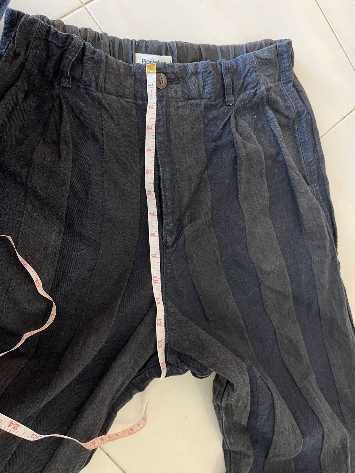 Issey Miyake Issey Miyake Plantation Indigo Linen Cut off Size 30" / US 8 / IT 44 - 10 Thumbnail