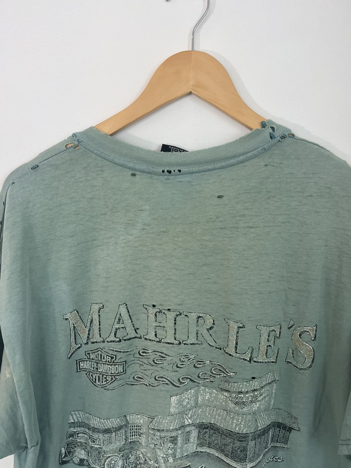 Harley Davidson Thrashed Sun Faded Vintage Harley Davidson Eagle Tee Size US XL / EU 56 / 4 - 7 Thumbnail