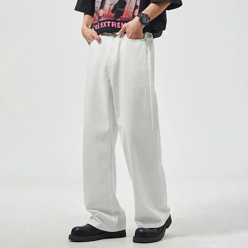 Japanese Brand × Jean Retro loose wide leg high street jeans Size US 32 / EU 48 - 4 Thumbnail