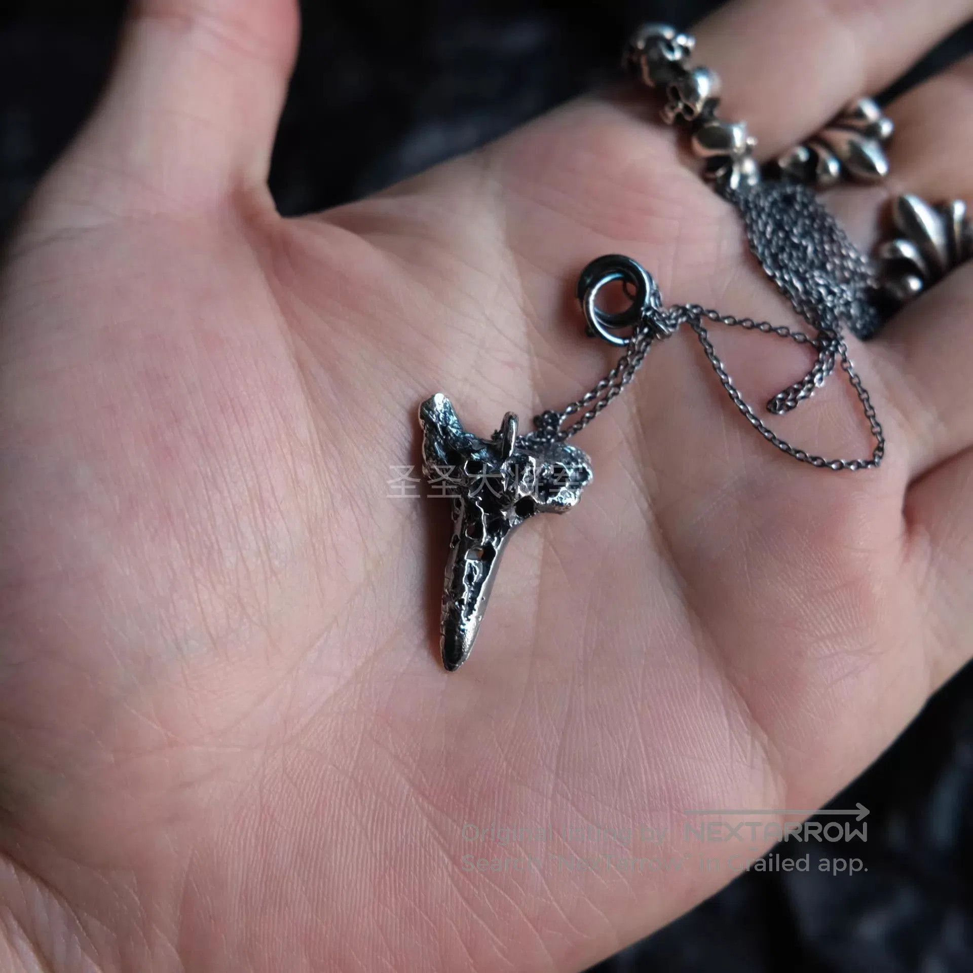 Chin Teo Silver Tooth Pendant Necklace. Size ONE SIZE - 2 Thumbnail