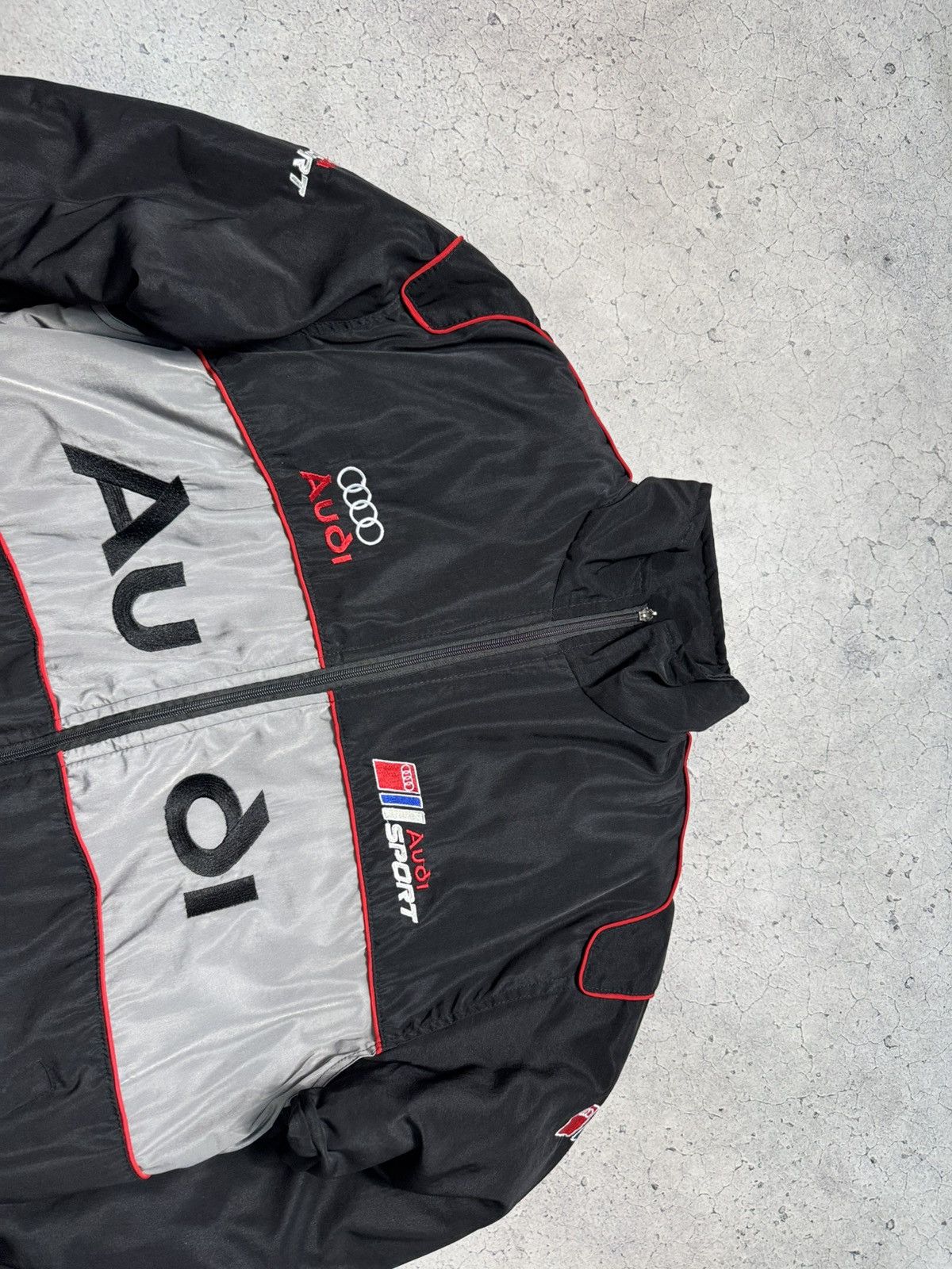 Audi Audi Sport Bomber Racing Jacket Hype Rare Big Logo Vintage Size US XL / EU 56 / 4 - 5 Thumbnail
