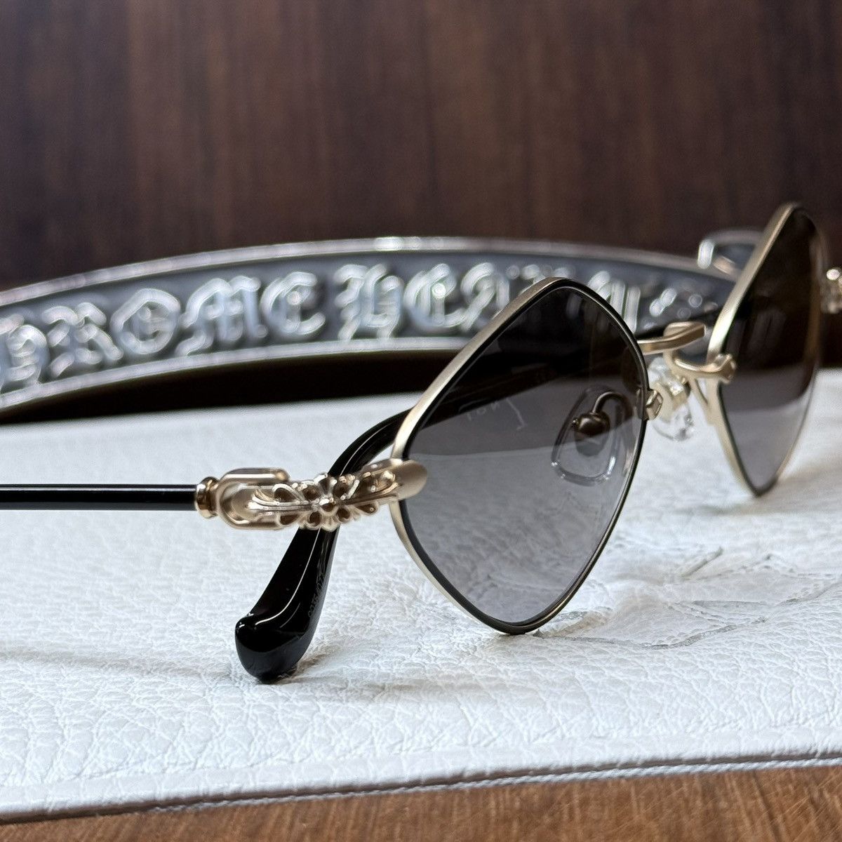 Chrome Hearts Chrome Hearts Diamond Dog Sunglasses Size ONE SIZE - 9 Thumbnail