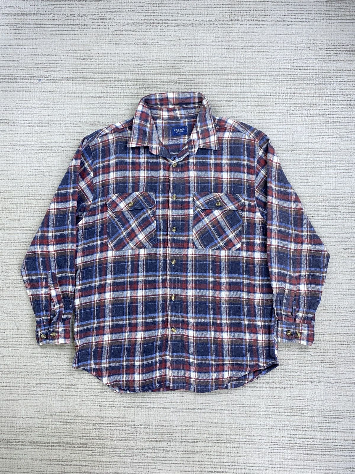 Japanese Brand × Vintage Vintage F.R.E.S.C.O Multicolour Plaid Button Ups Shirt Size US M / EU 48-50 / 2 - 1 Thumbnail