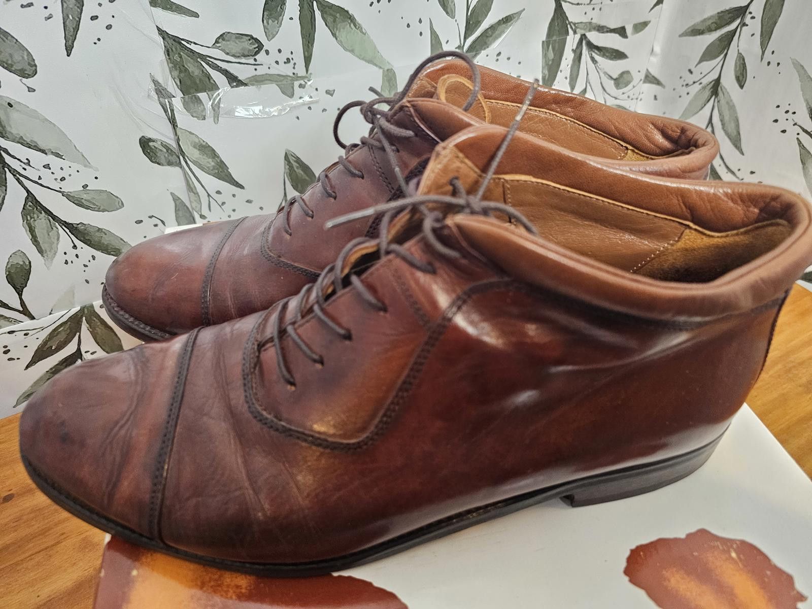 Johnston & Murphy Johnston & Murphy Shoes Brown Mens Size 9.5 Leather Hightops Size US 9.5 / EU 42-43 - 2 Thumbnail