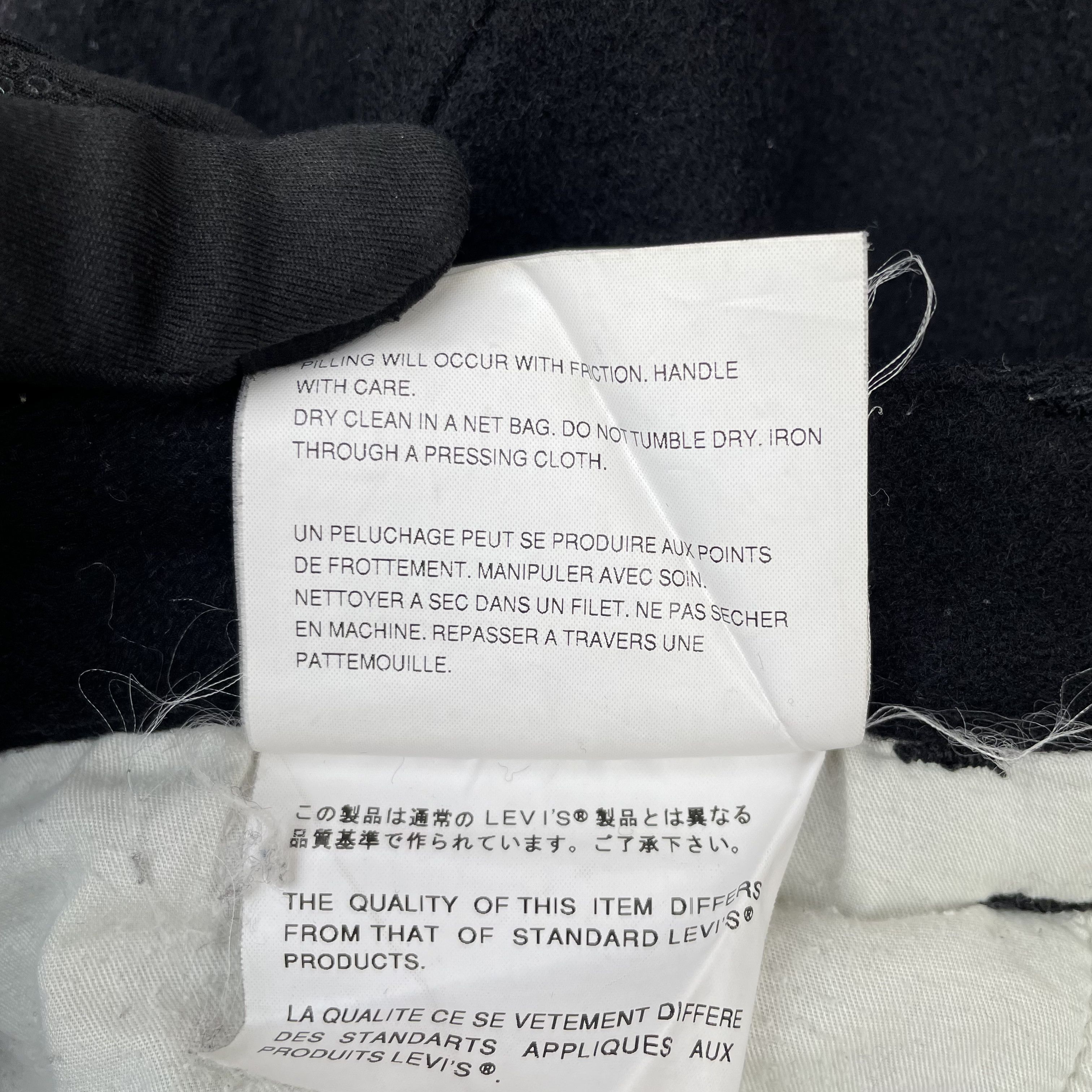 Comme des Garcons CDG Junya Watanabe Man x Levis Black Trousers Pants F/W03 Size US 32 / EU 48 - 11 Thumbnail