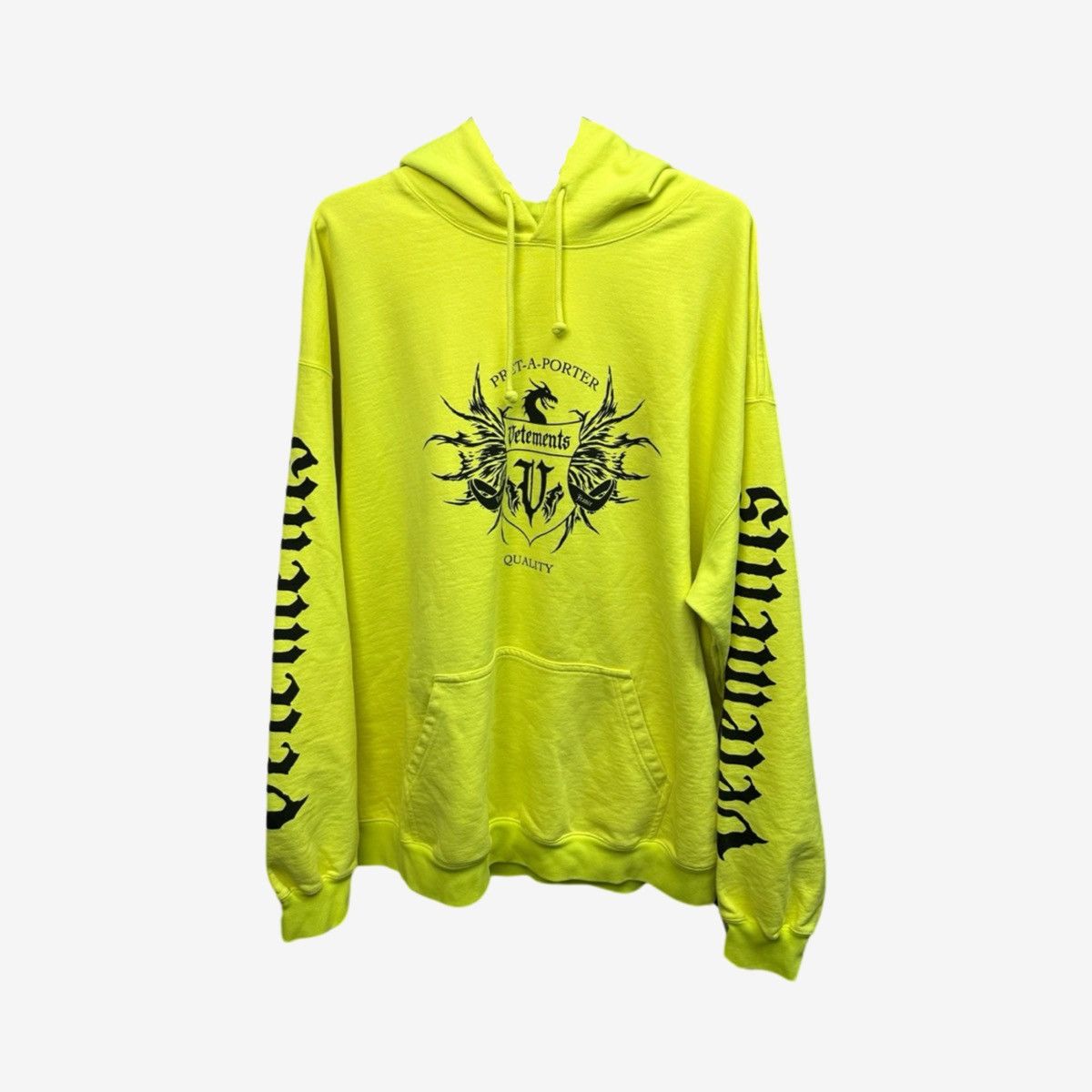 Vetements Vetements AW21 Hardcore Couture Hoodie Yellow Size US M / EU 48-50 / 2 - 2 Thumbnail