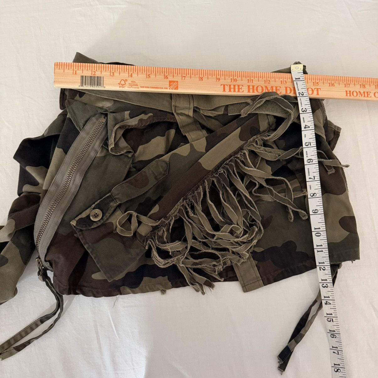 Faith Connexion Faith Connexion Camo Deconstructed Wrap Skirt XS Military Size 28" / US 6 / IT 42 - 7 Thumbnail