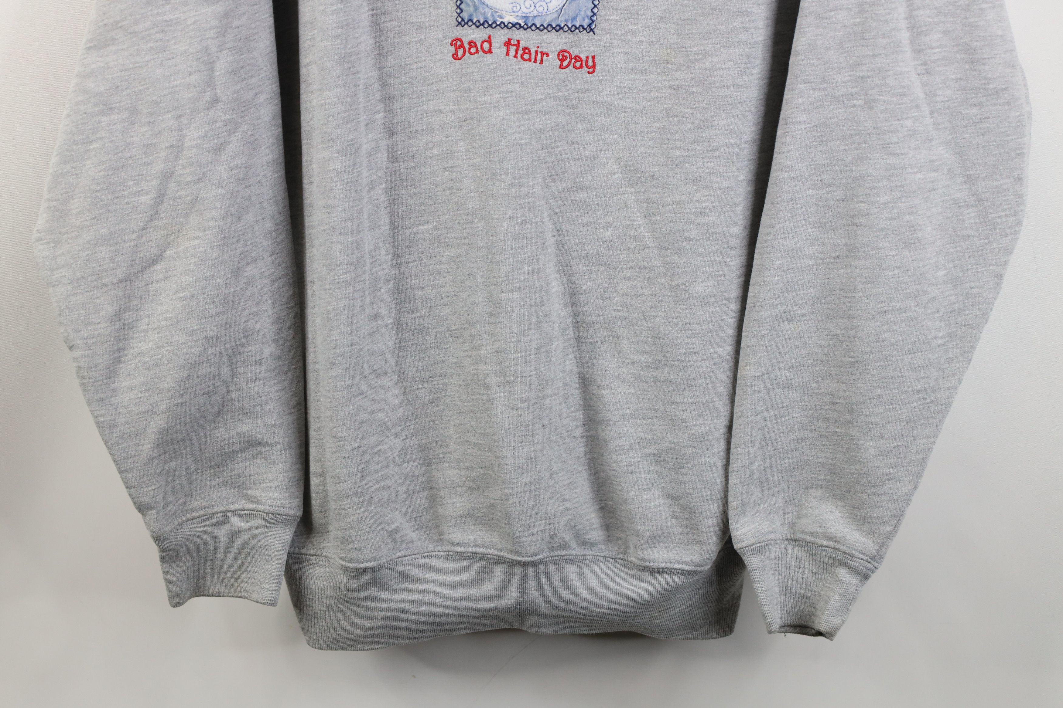 Vintage Vintage 90s Y2K Christmas Winter Snowman Hair Day Sweatshirt Size L / US 10 / IT 46 - 3 Thumbnail