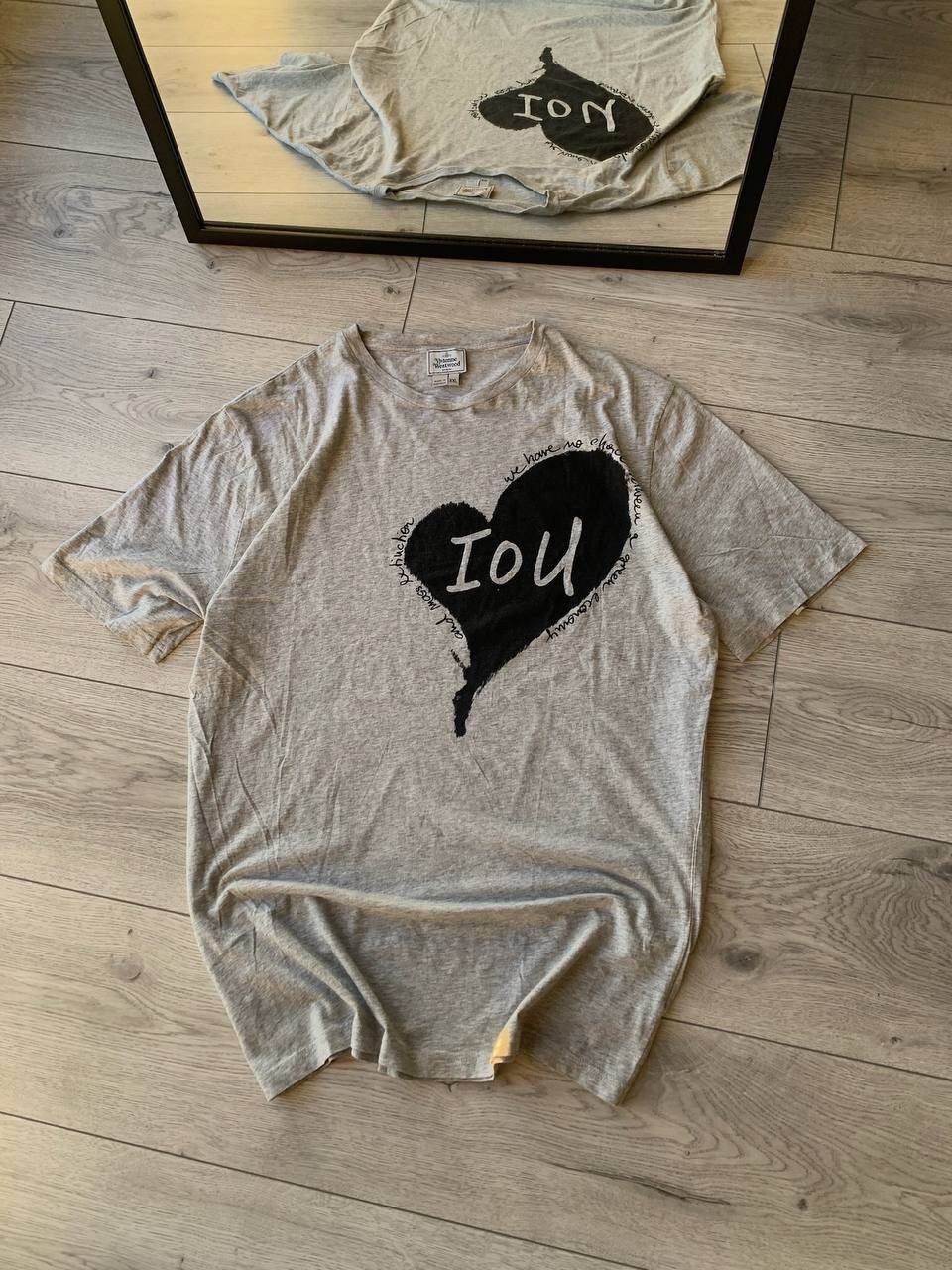 Vintage Vintage Vivienne Westwood Heart IOU T-shirt Y2K XL Size US XL / EU 56 / 4 - 2 Thumbnail