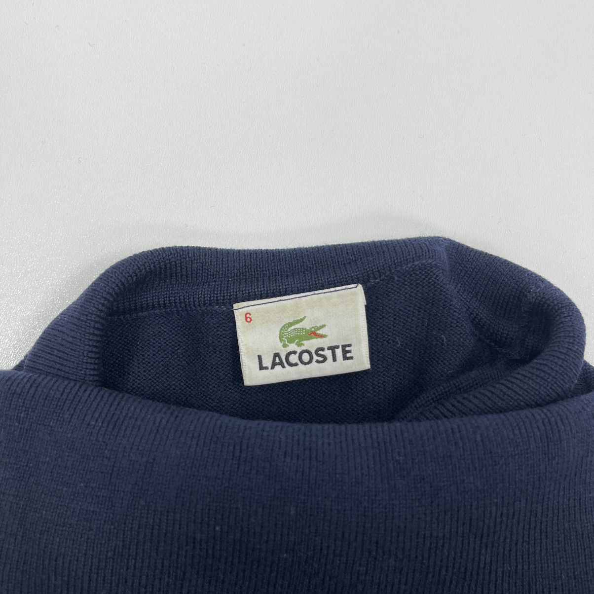 Lacoste Lacoste Wool Turtle Neck Vintage Sweater Navy Size US XL / EU 56 / 4 - 7 Thumbnail