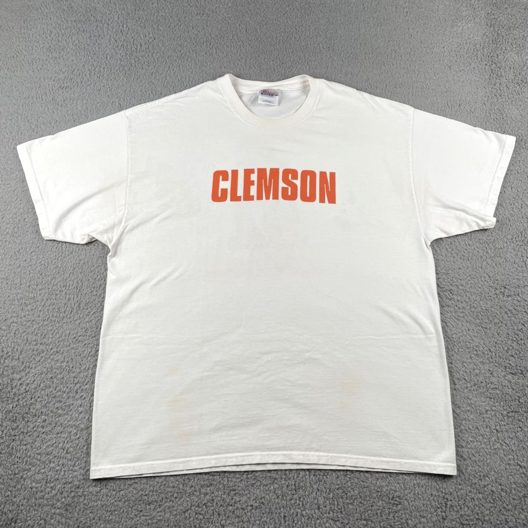 Hanes VINTAGE Hanes Beefy-T XL White T-Shirt Clemson Tigers South Carolina’s #1 University Mens T-Shirt 90s College Sports University Boys Girls? Size US XL / EU 56 / 4 - 6 Thumbnail