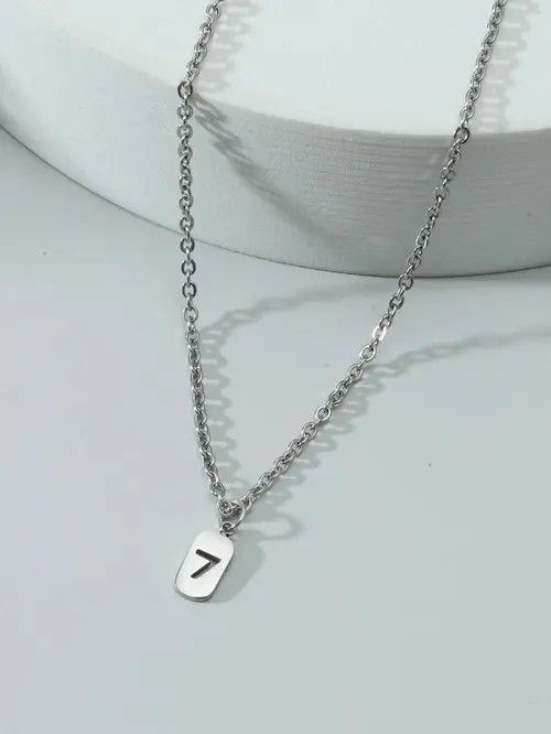 Jewelry Retro Punk Minimal Vintage Chain Necklace Stainless Steel Size ONE SIZE - 2 Thumbnail