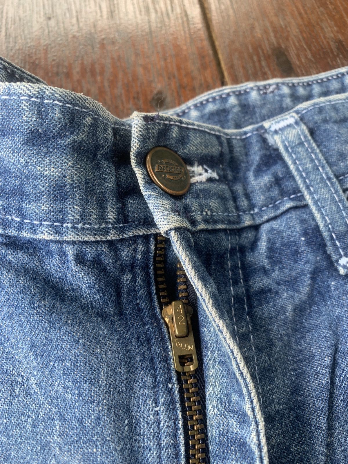 Dickies × Vintage 70s/80s Dickies carpenter talon denim pants made in usa Size US 31 - 5 Thumbnail