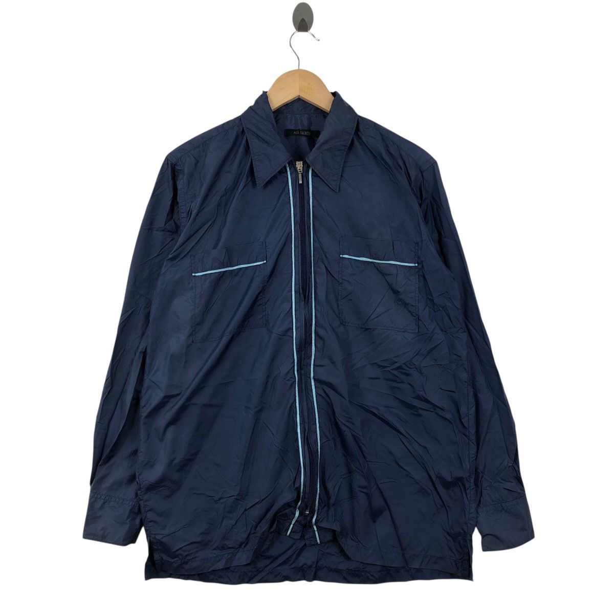 Allsaints Luxury Designer ALLSAINTS PORTUGAL Light Windbreaker Jacket Size US M / EU 48-50 / 2 - 1 Thumbnail