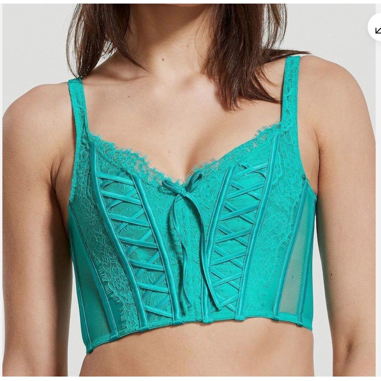 Victoria's Secret Victoria's Secret Dream Angels Unlined Lace-Up Bra Top XS Size ONE SIZE - 1 Thumbnail