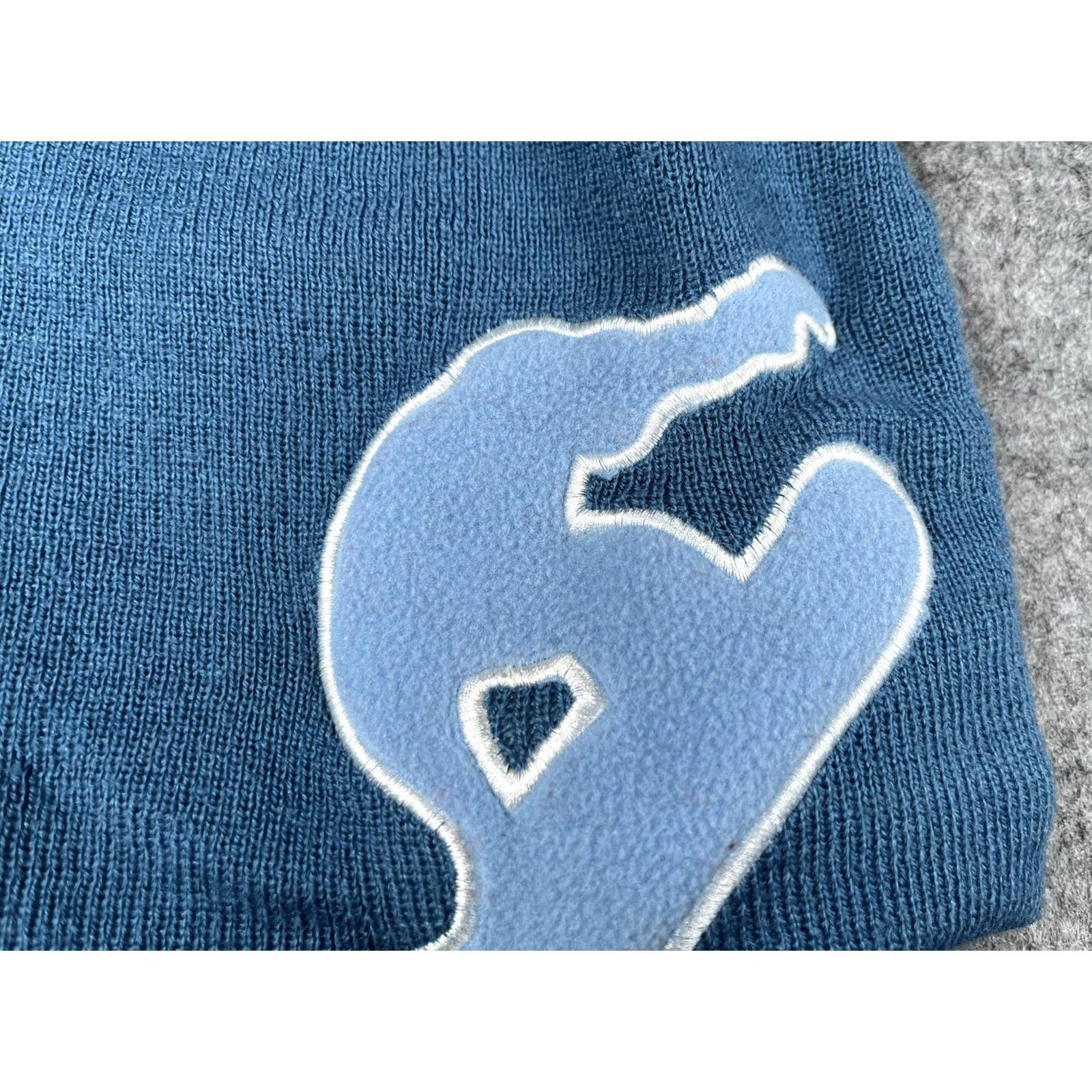 Vintage Athletech Beanie Mens One Size Blue Knit Snowboarder Fleece Lined Winter Reversible OSFM Cold Weather Hat Size US M / EU 48-50 / 2 - 2 Thumbnail