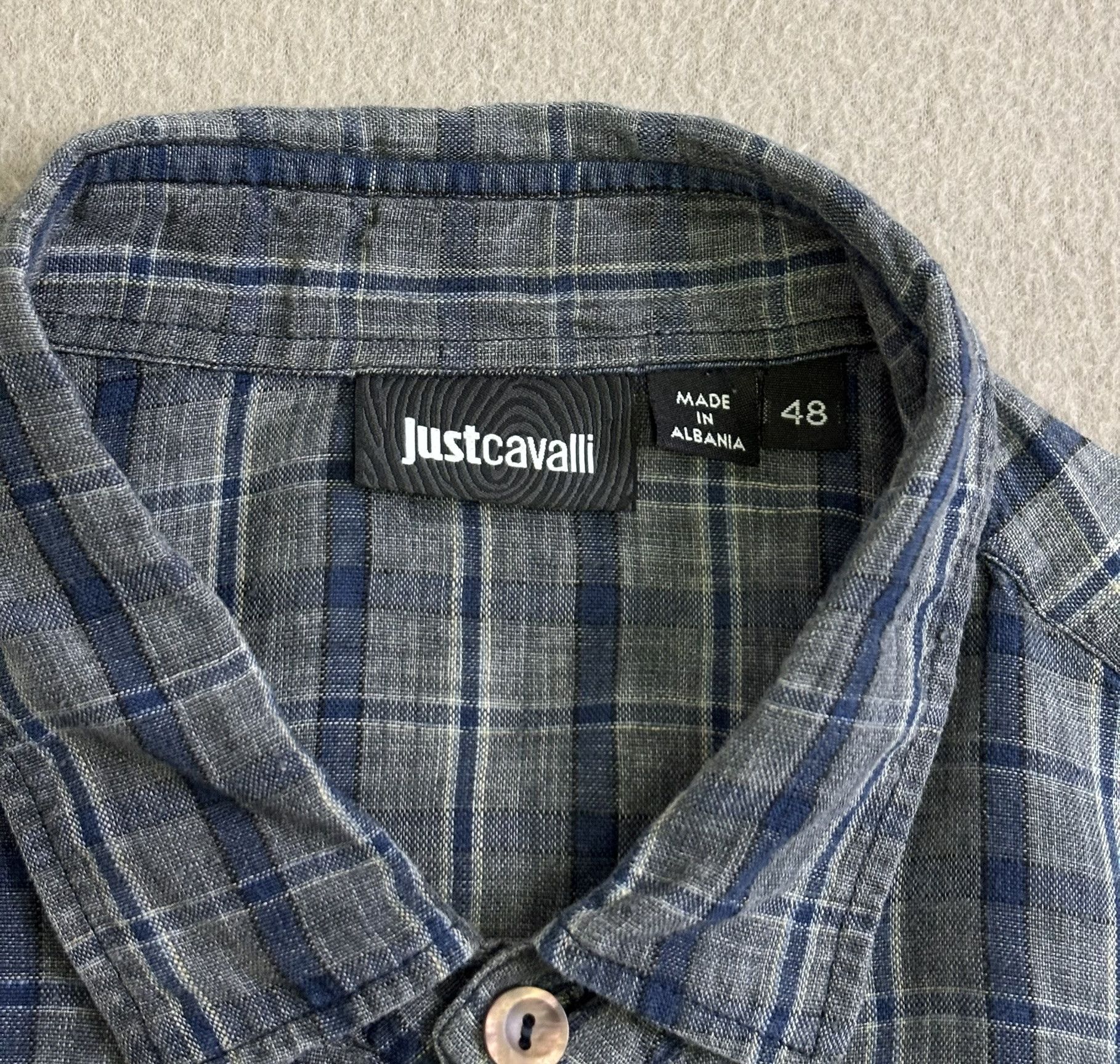 Just Cavalli Just Cavalli 100% Linen Shirt Size 48 Size US M / EU 48-50 / 2 - 11 Thumbnail
