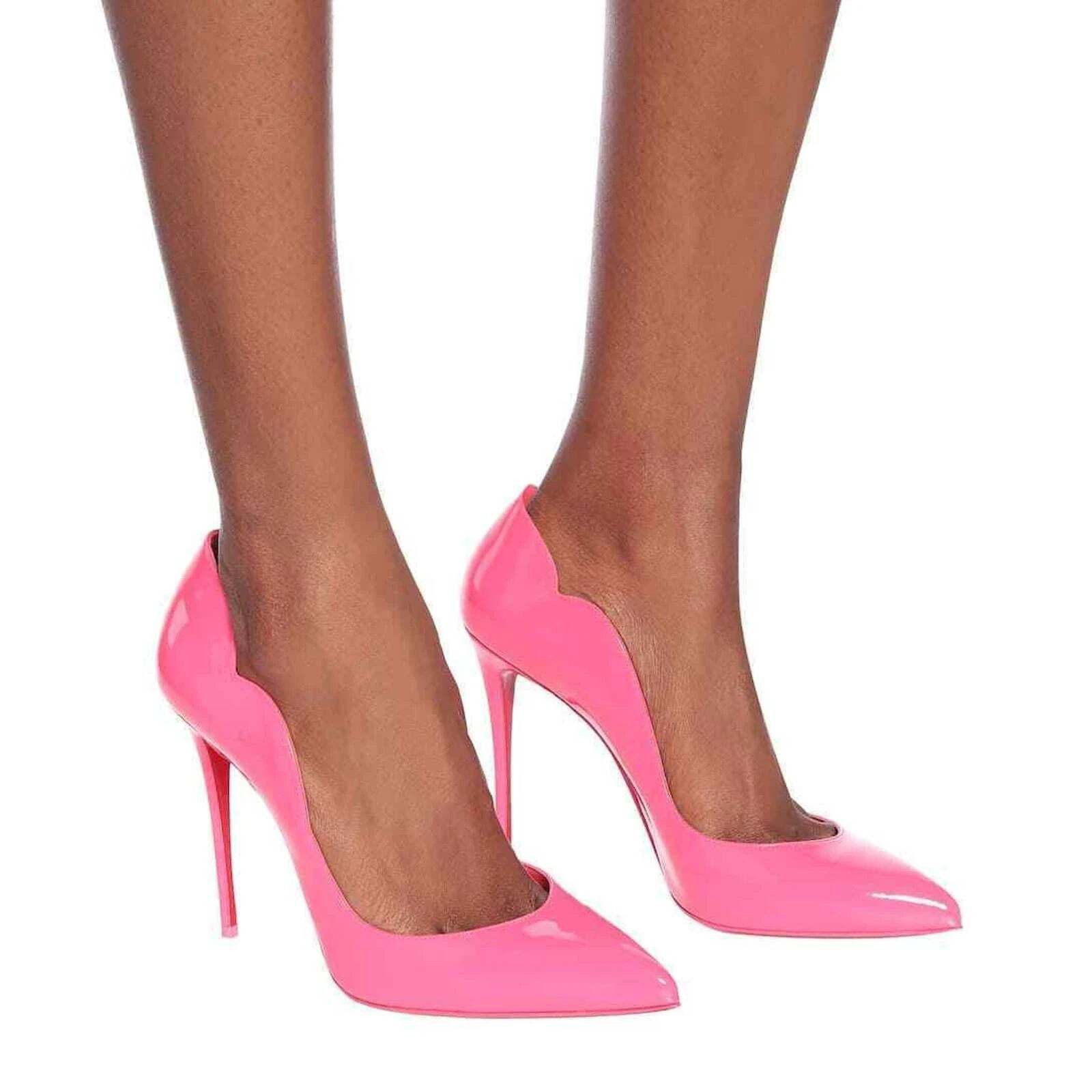 Christian Louboutin Christian Louboutin Hot Chick 100 Magnifique Pink Patent Size US 5 / IT 35 - 3 Thumbnail