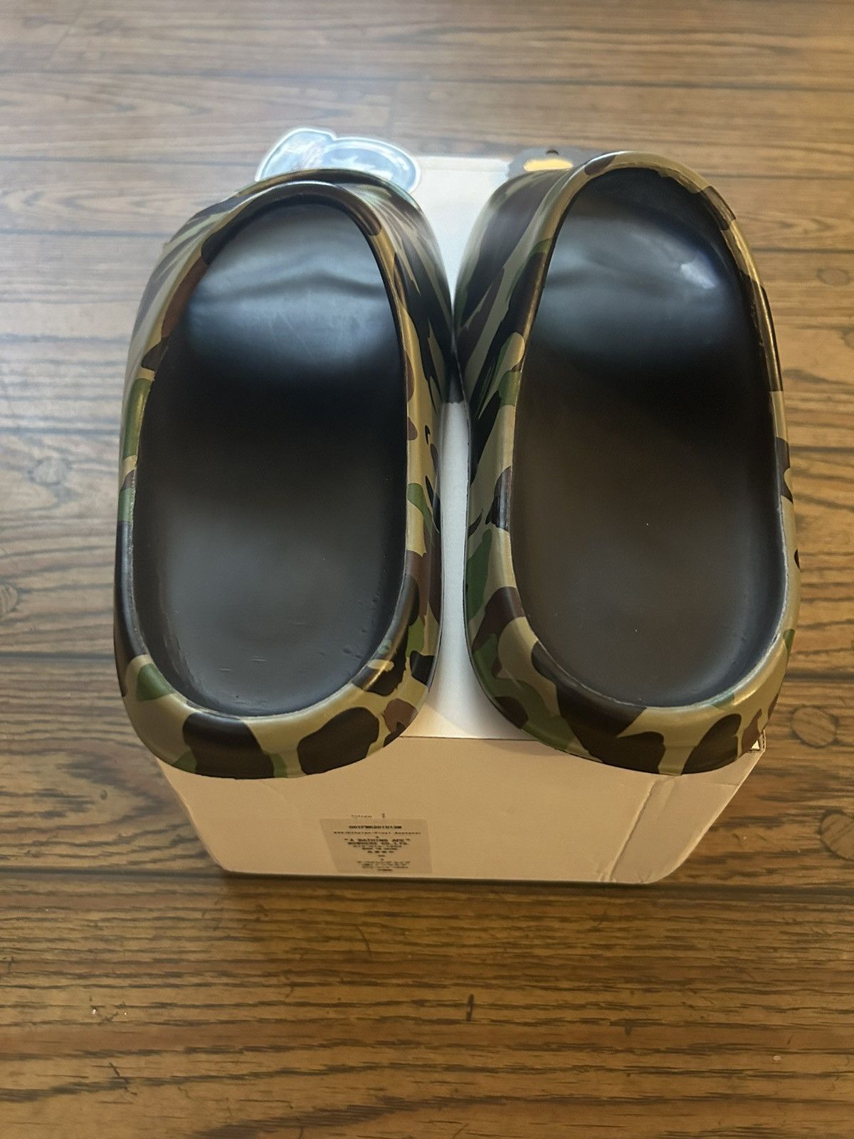 Bape Bape 1st Camo Green Camo “Yeezy” Slides Size US 8 / EU 41 - 6 Thumbnail