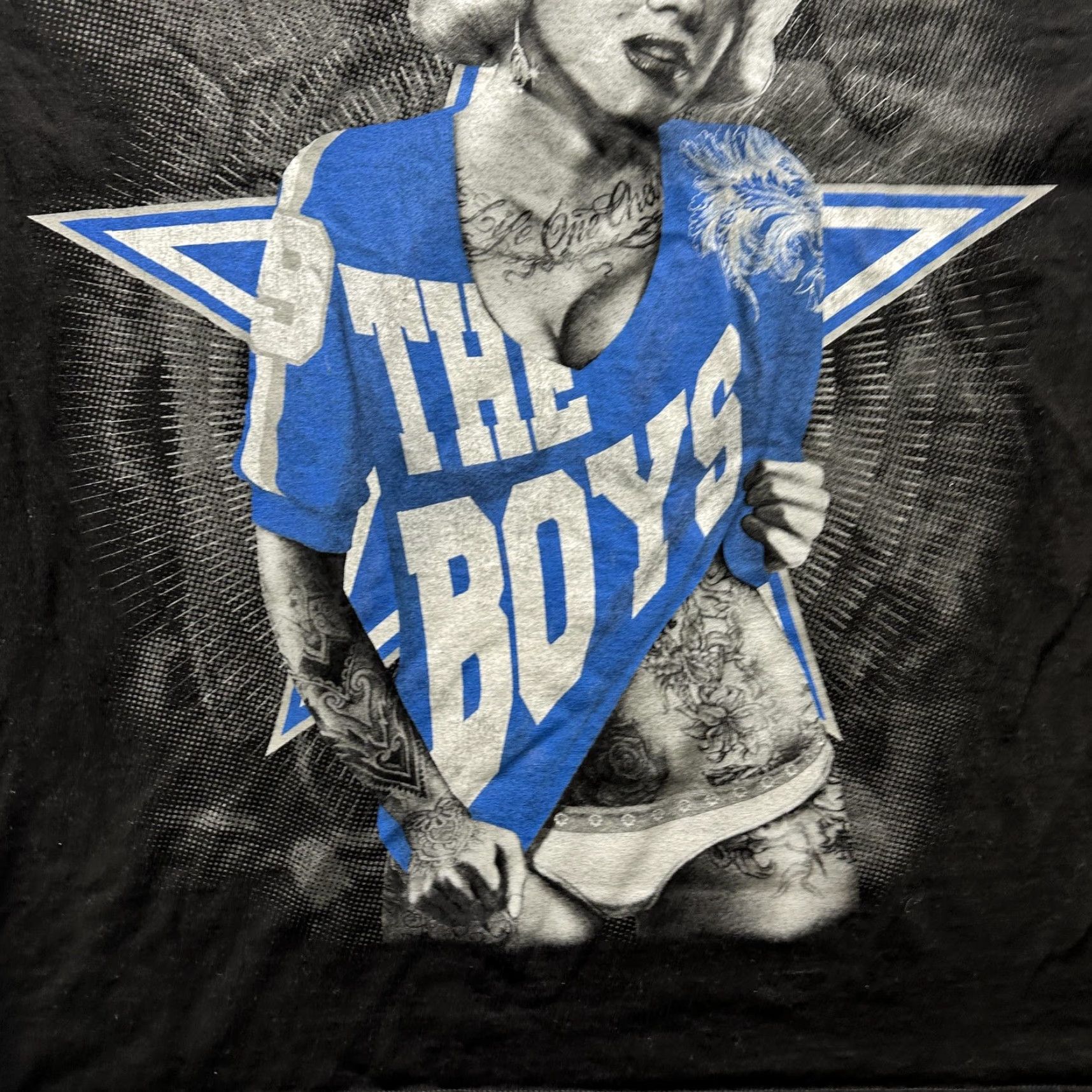 Vintage Street Certified The Boys Shirt Mens 3XL Black Tattoo Pinup Cowboys Marilyn Size US XXL / EU 58 / 5 - 5 Thumbnail