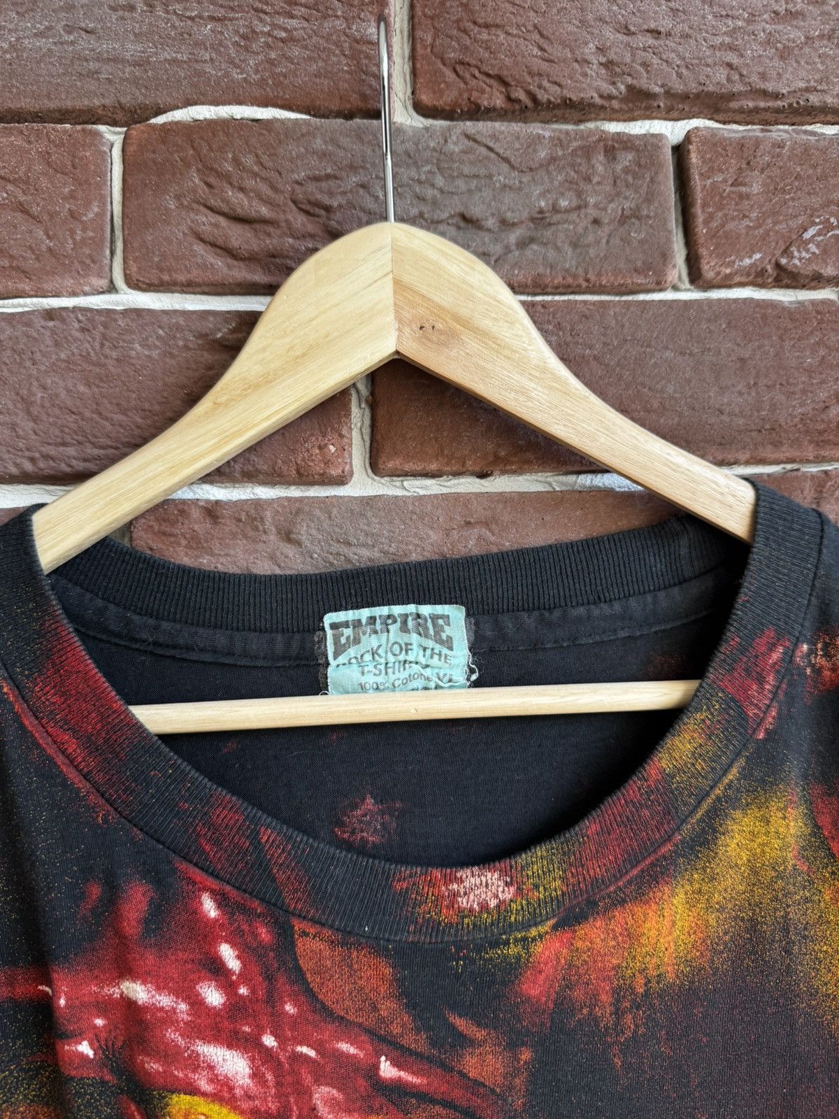 Band Tees Rare Vintage 90s Sepultura All Print Metal Band Tee Grail xl Size US XL / EU 56 / 4 - 8 Thumbnail
