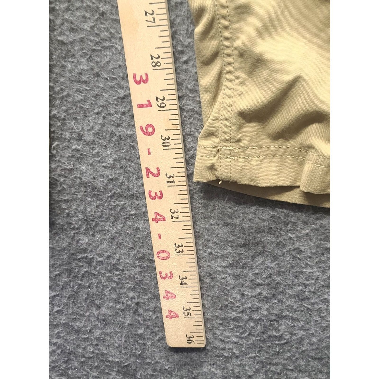 Vintage Duluth Trading Pants Womens M 28x32 Dry on the Fly Regular Fit Mid Rise Cargo Pants Beige Nylon Canvas with Pockets Size 32" / US 10 / IT 46 - 6 Thumbnail