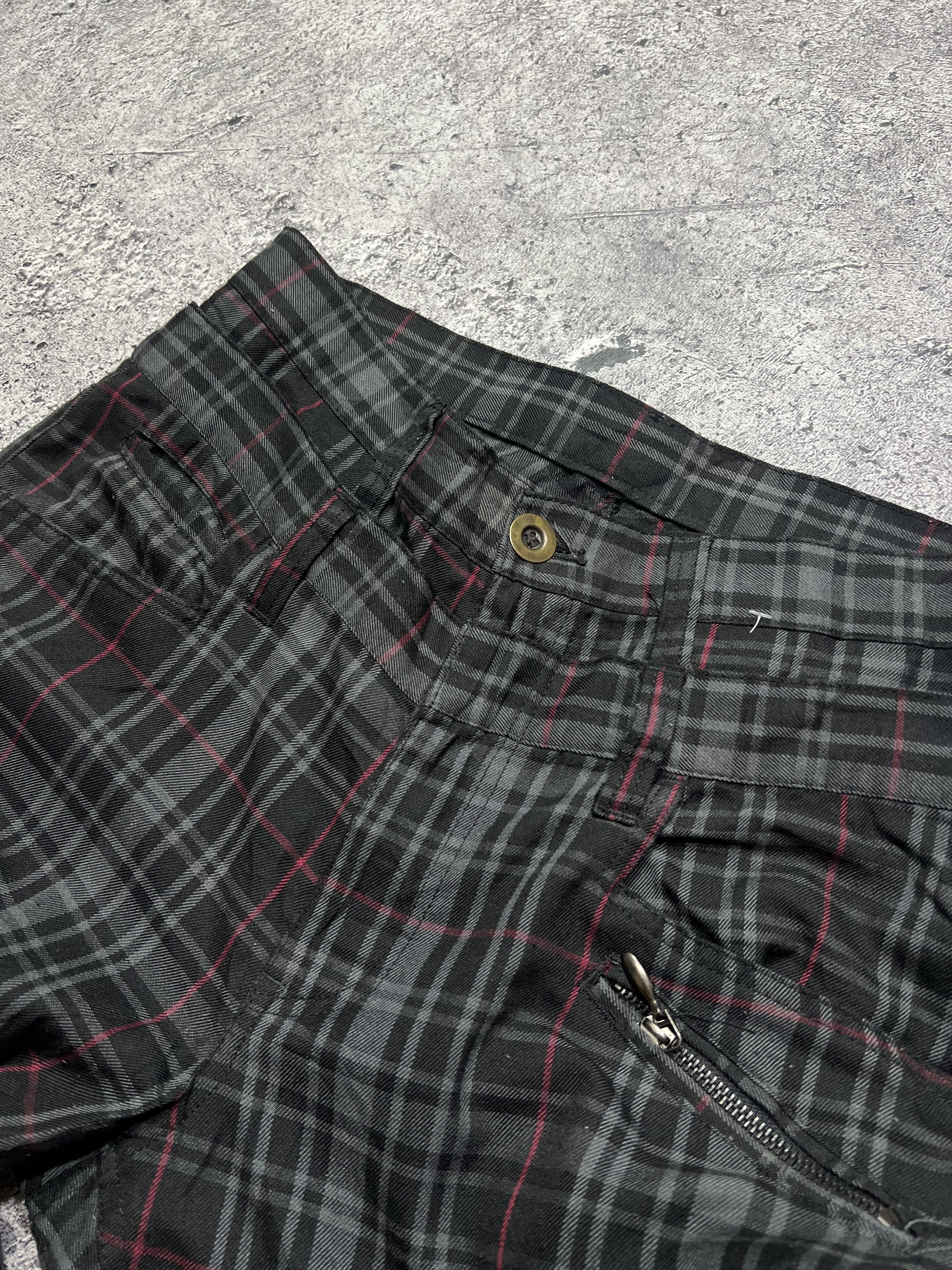 Japanese Brand 2000s Archival Hysteric Owens Punk Plaid Cargo y2k Ifsix Size US 32 / EU 48 - 5 Thumbnail