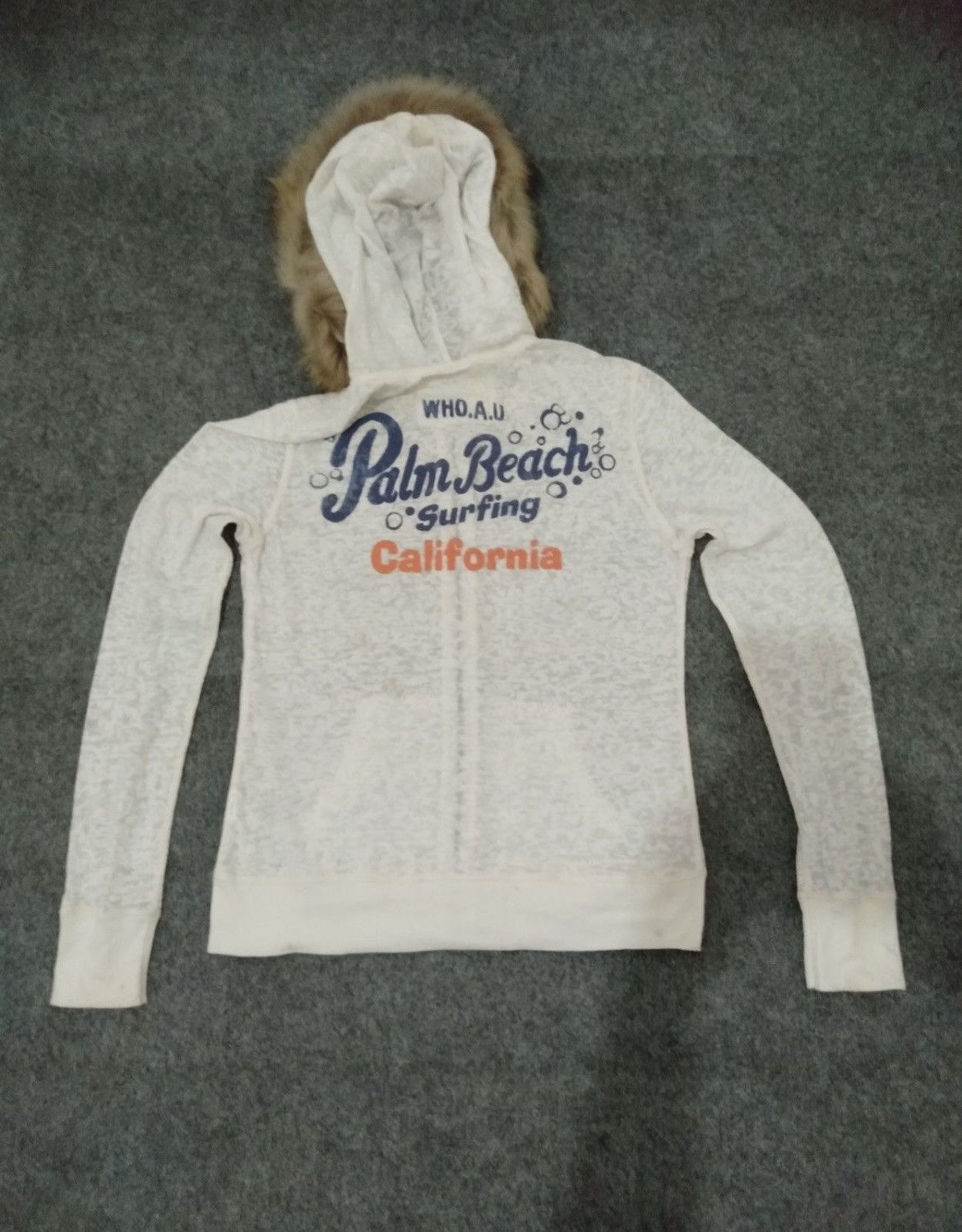 Who A.U. Who.a.u fur Hoodie palm beach vintage Lgb style Size US M / EU 48-50 / 2 - 8 Thumbnail