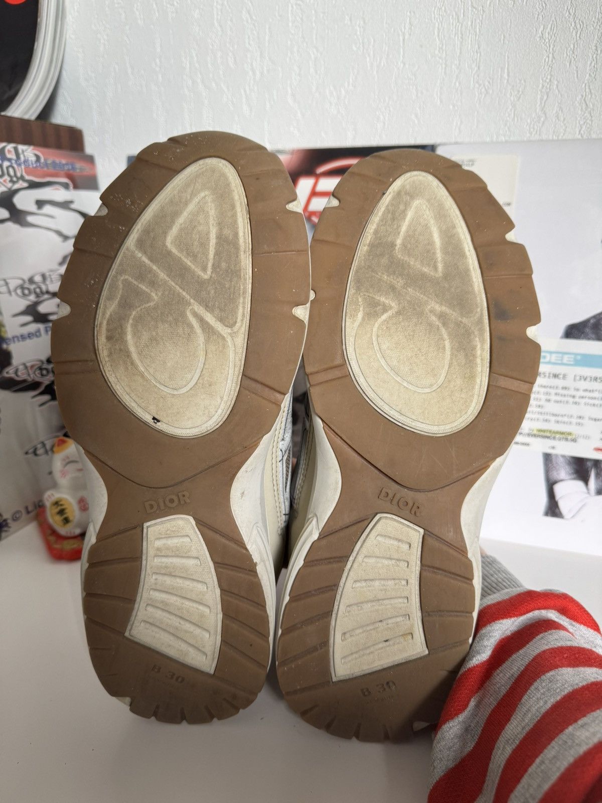 Dior Dior B30 Reflective CD Logo Beige Sneakers luxury designer Size US 10 / EU 43 - 10 Thumbnail