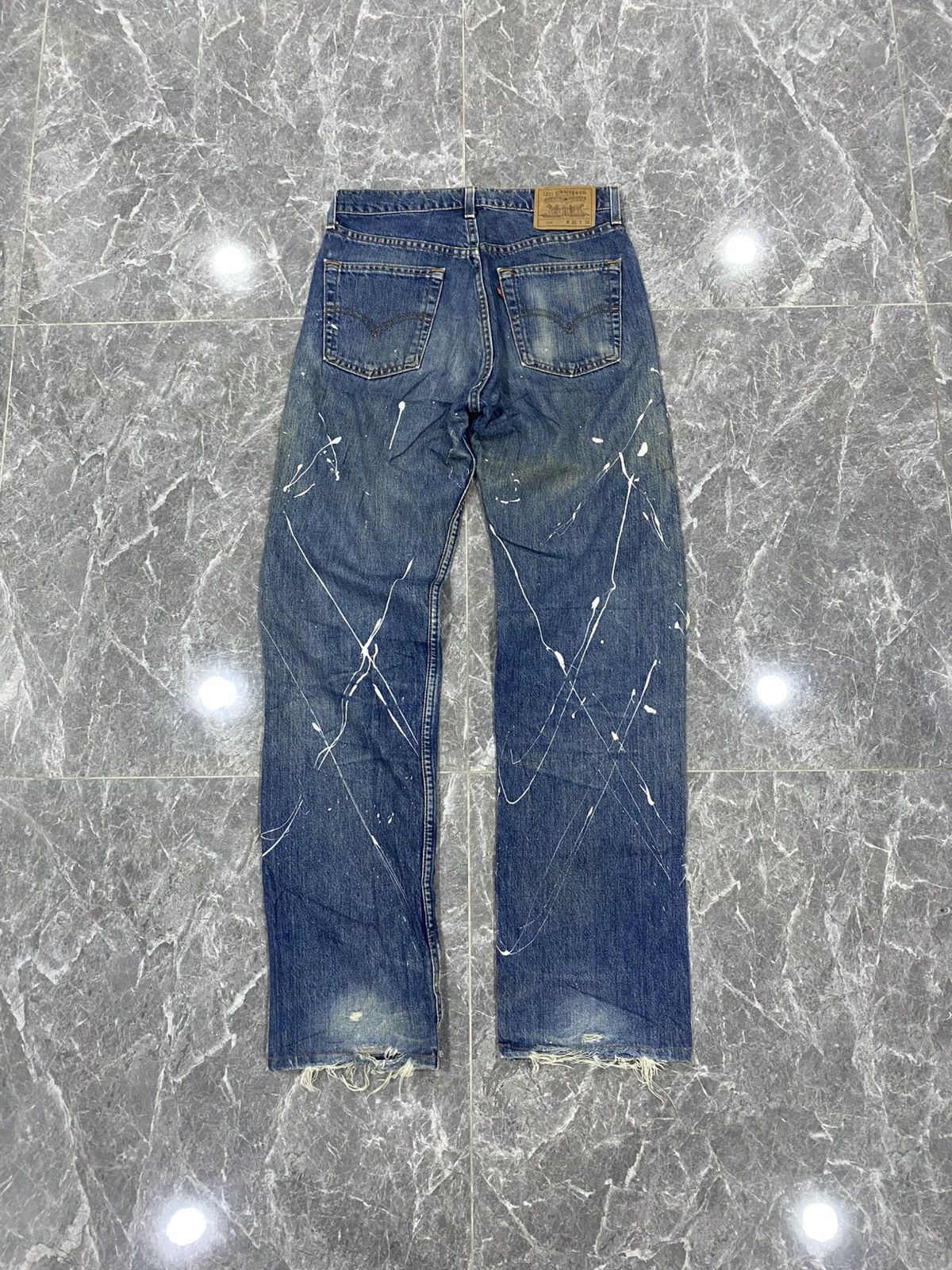 Levi's Vintage Clothing Vintage Levi’s 519 Distressed Denim Jeans Size US 30 / EU 46 - 2 Thumbnail
