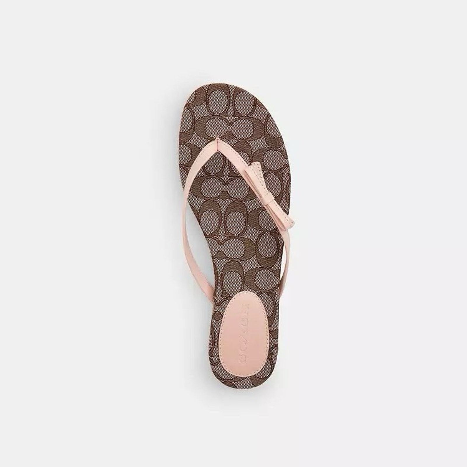Coach NWT Coach Woman Bow Flip Flop Oak/Candy Pink CEE17 us 6 Size US 6 / IT 36 - 8 Thumbnail