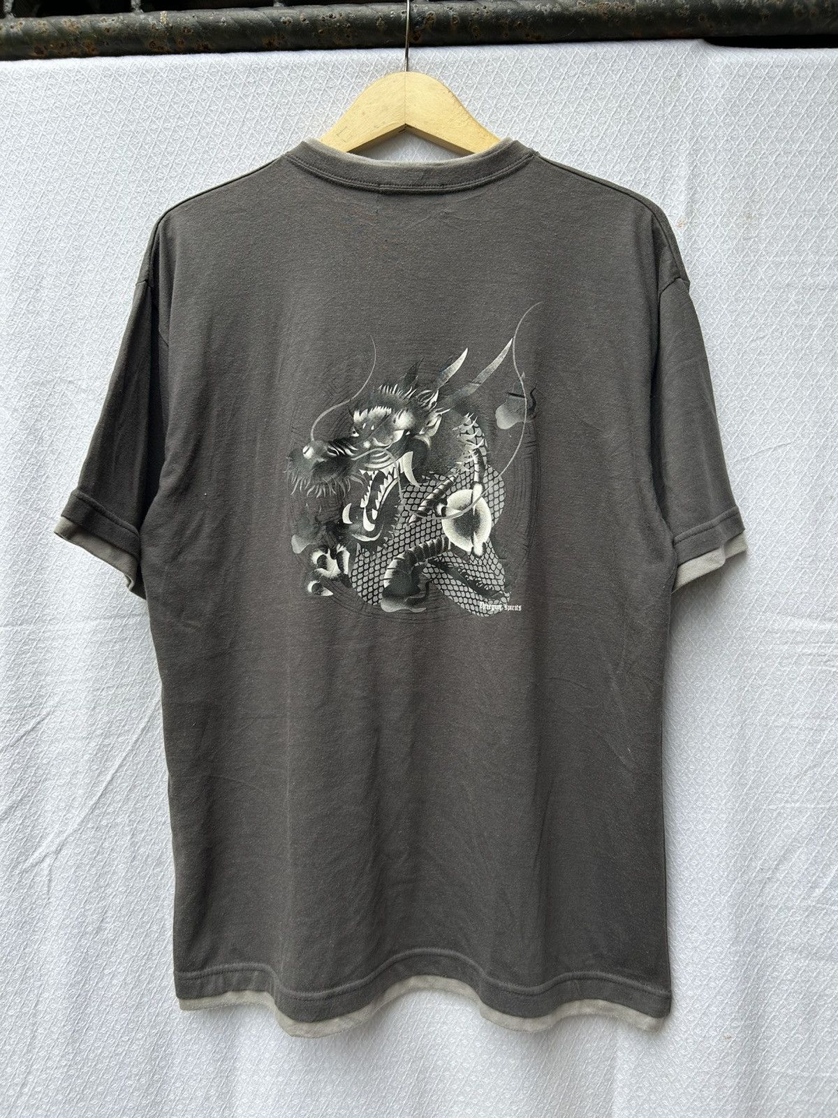Japanese Brand Threegun sukajan dragon spirits t shirt Size US L / EU 52-54 / 3 - 2 Thumbnail