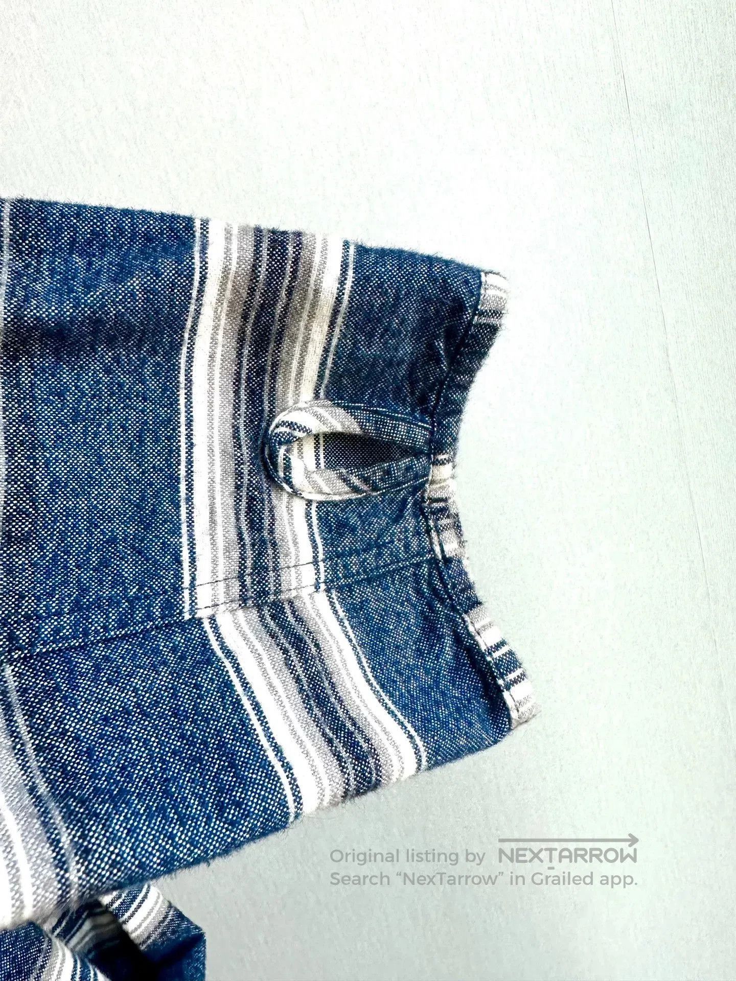 Nonnative nonnative Blue Striped Flannel Top. Size US M / EU 48-50 / 2 - 5 Thumbnail