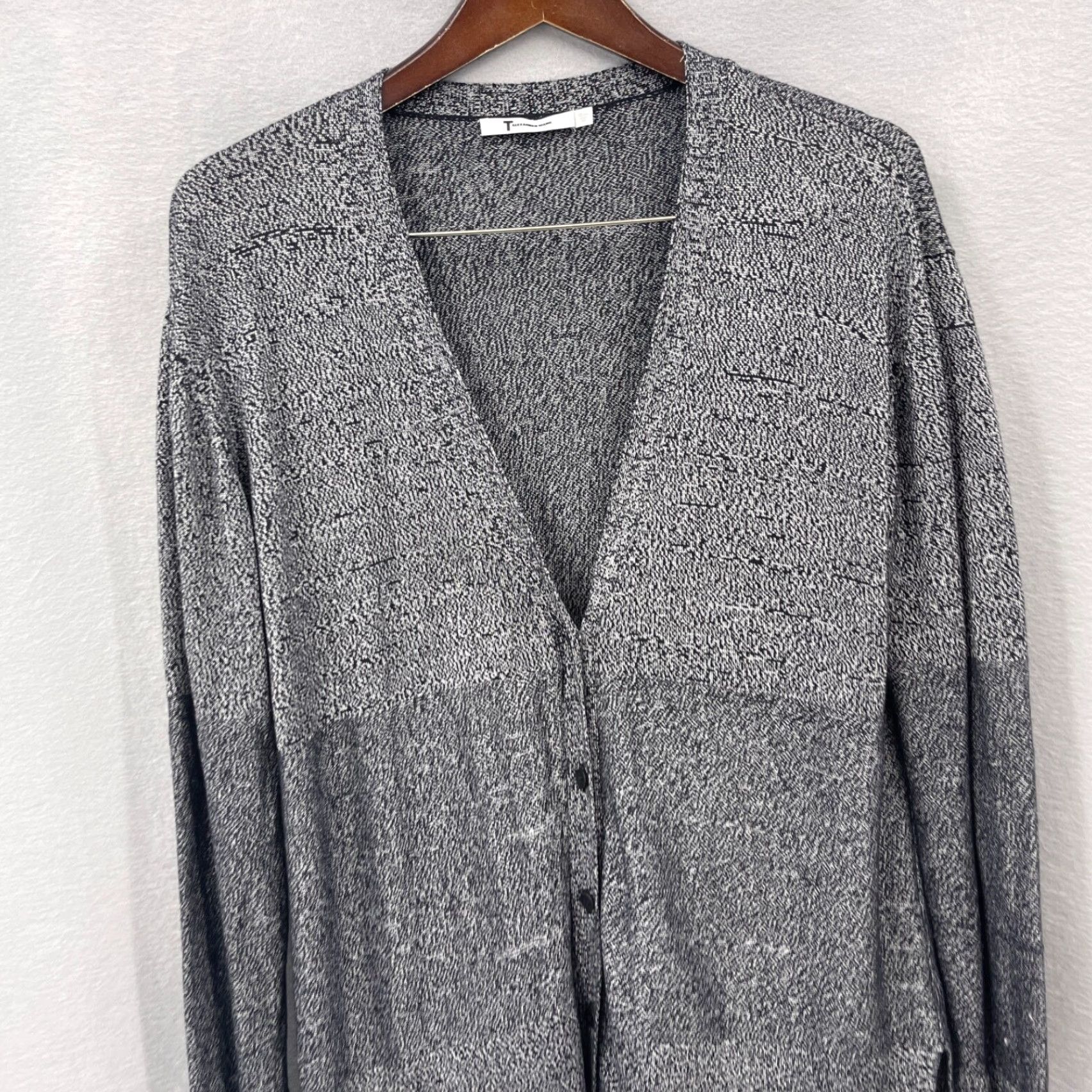 Alexander Wang VINTAGE Alexander Wang Cardigan Womens S Gray Knit Casual 90s Minimalist Designer Womens Size S / US 4 / IT 40 - 4 Thumbnail