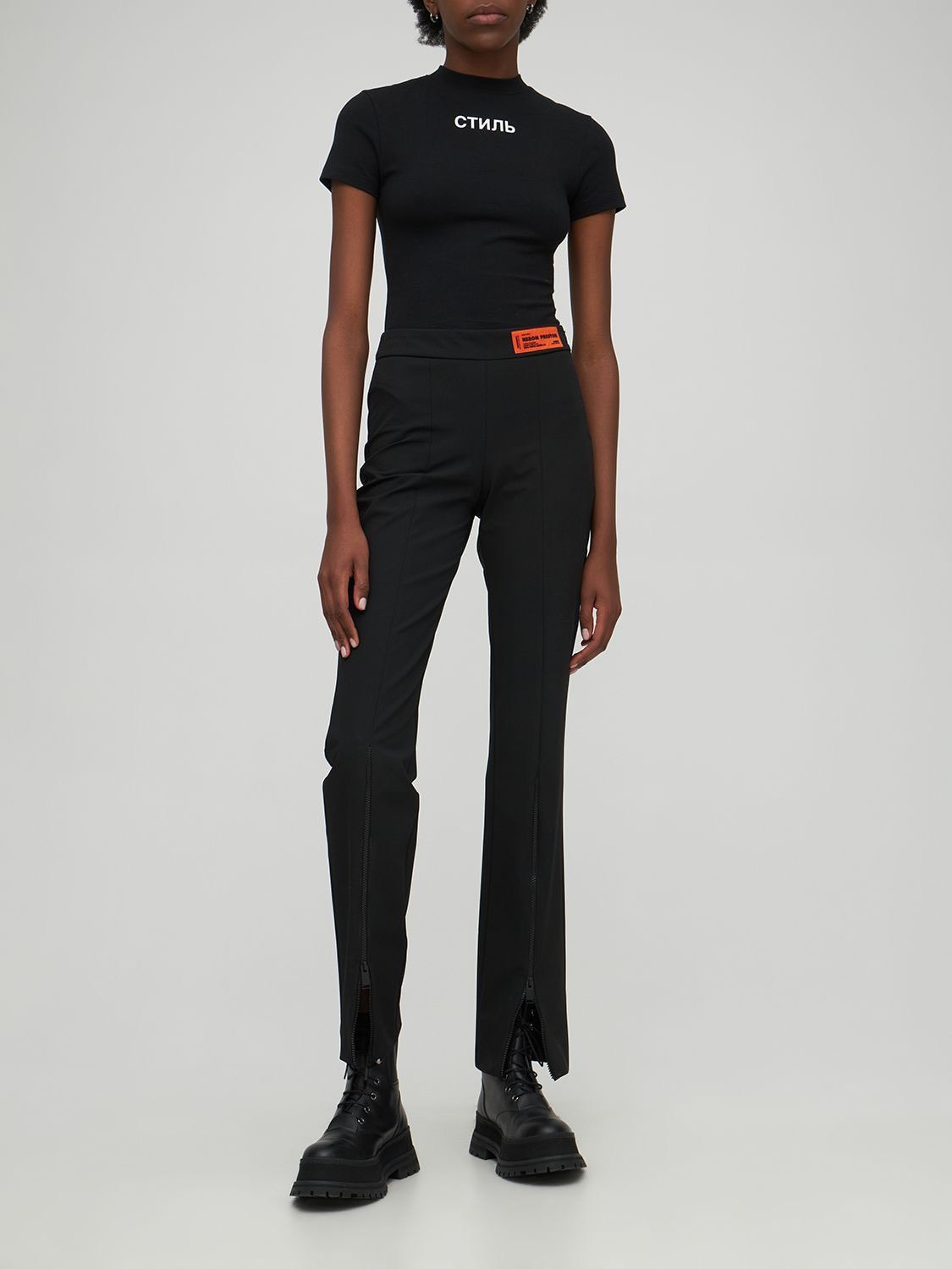 Heron Preston HERON PRESTON CROPPED BLACK СТИЛЬ PRINTED SKULL TEE Size XS / US 0-2 / IT 36-38 - 3 Thumbnail